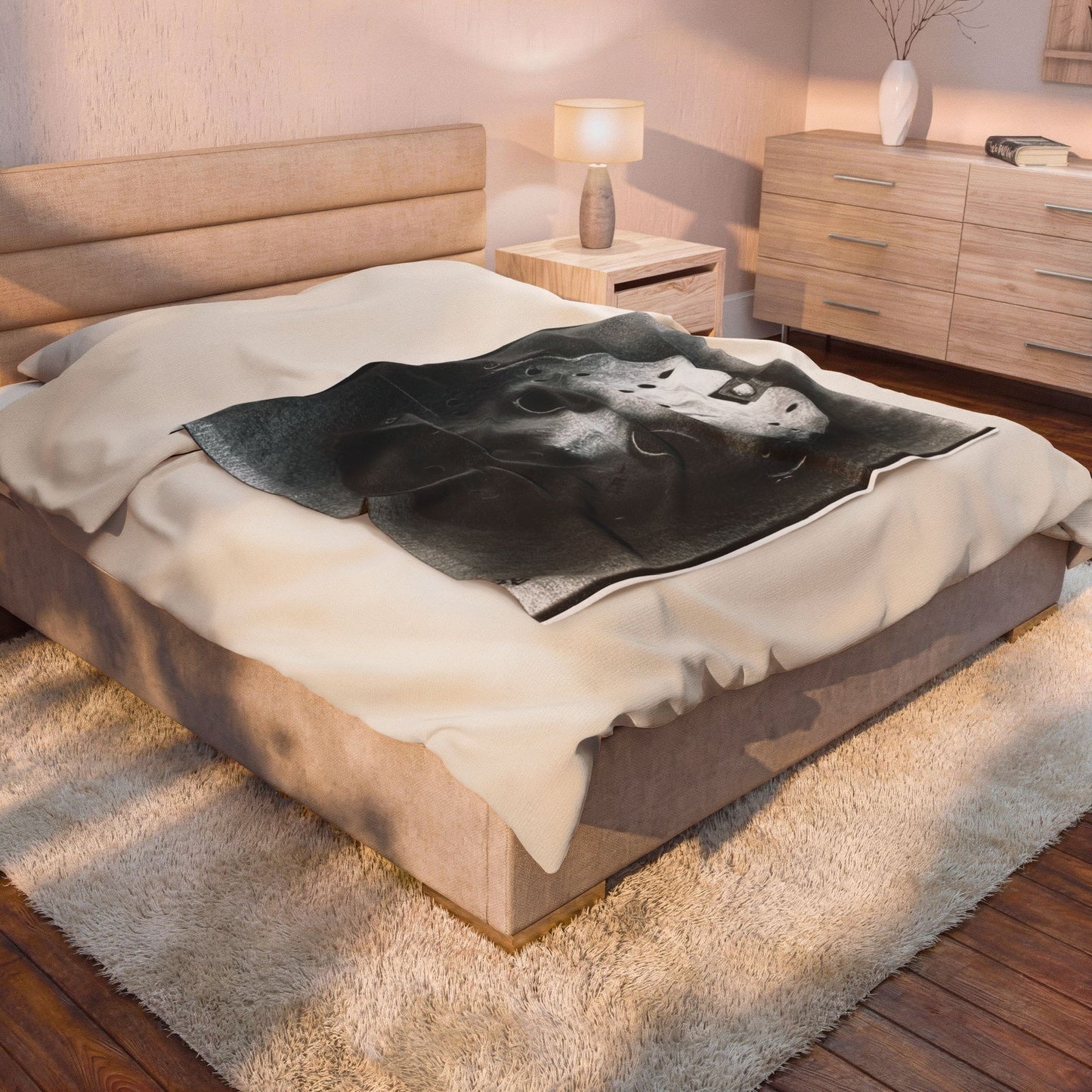 Jason Hockey Mask Velveteen Plush Blanket — Horror Throw Slasher Home Decor