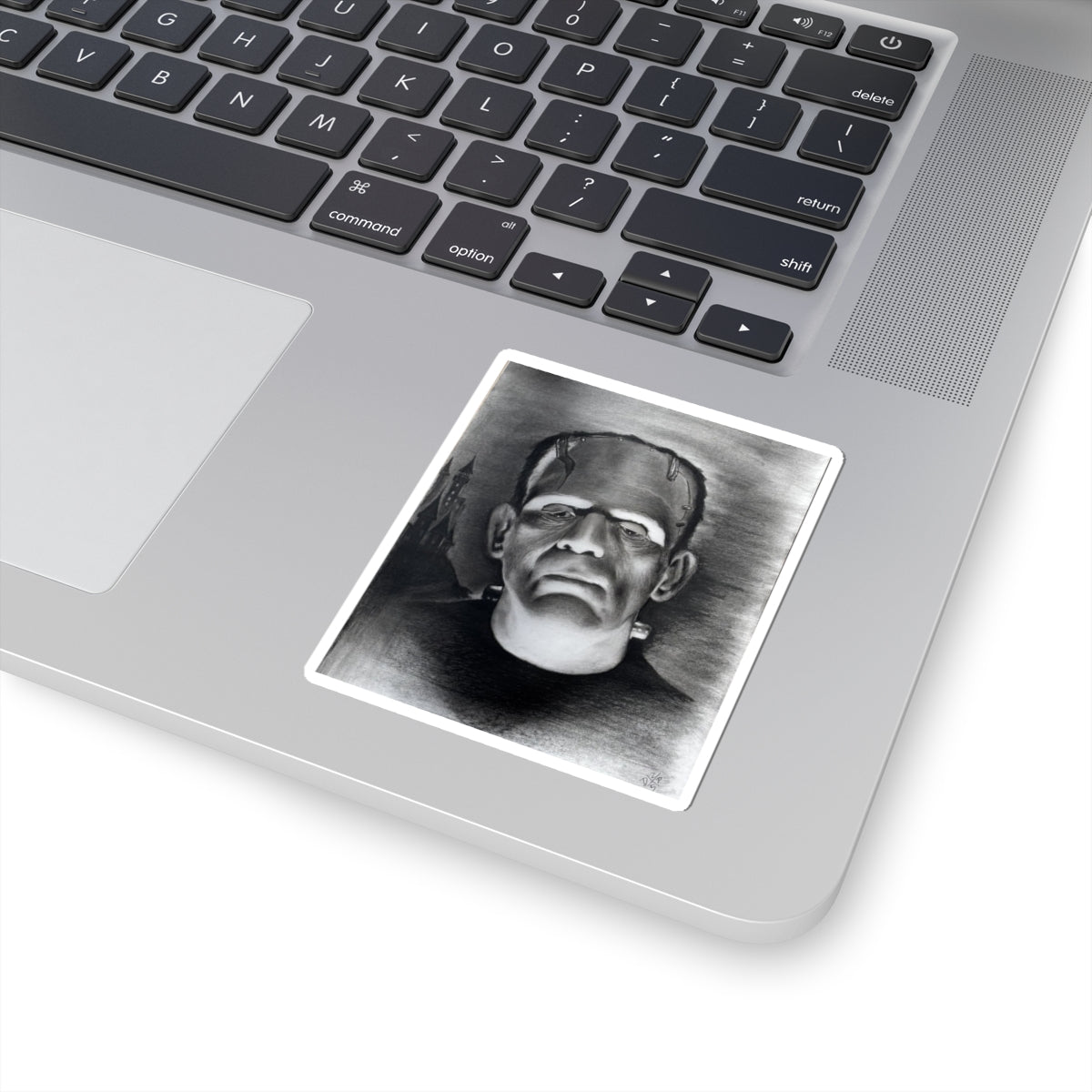 Frankenstein Portrait Sticker | Kiss-Cut Horror Monster Sticker