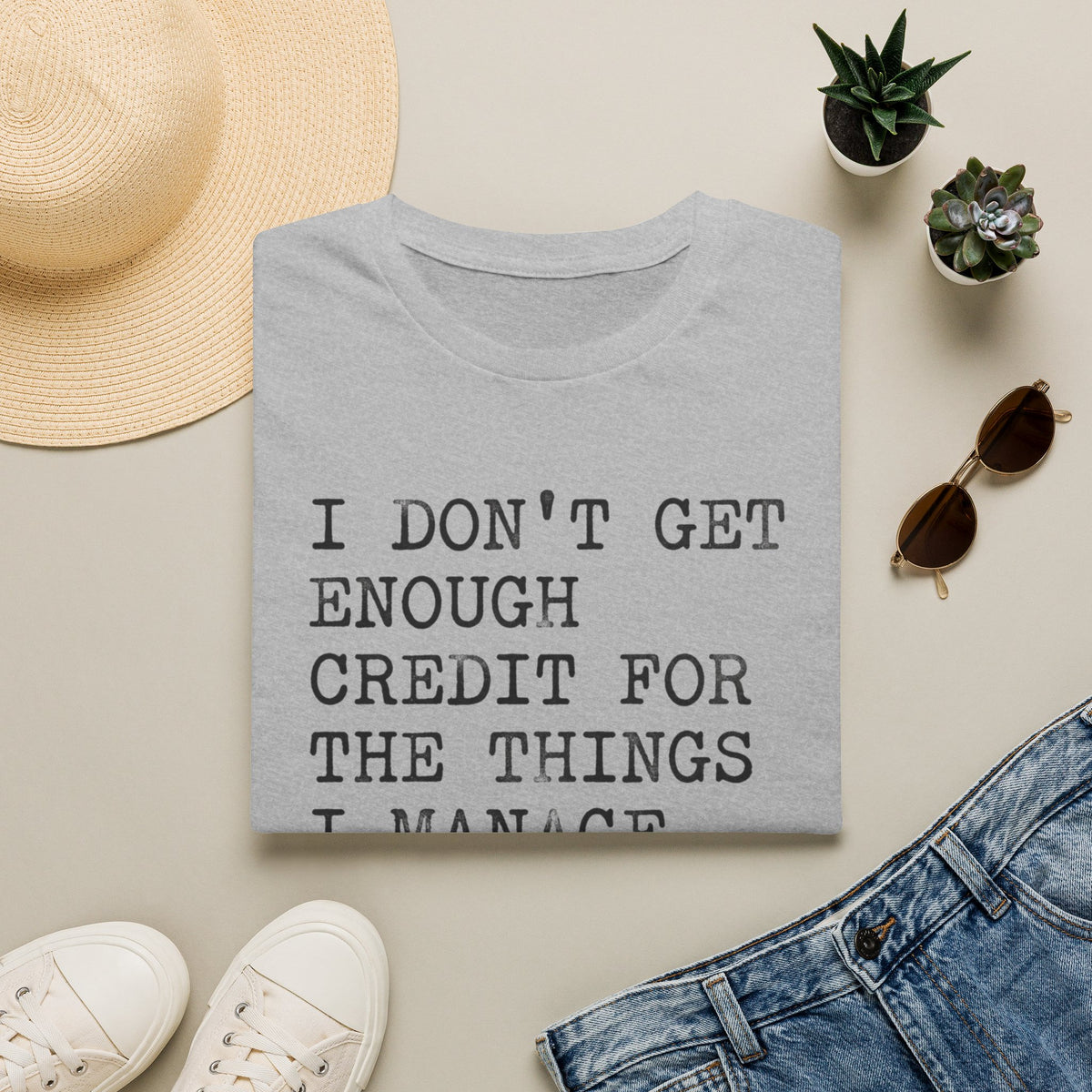 I Don't Get Enough Credit Statement T-Shirt Humorous Sarcastic Quote Tee Alternative Clothing