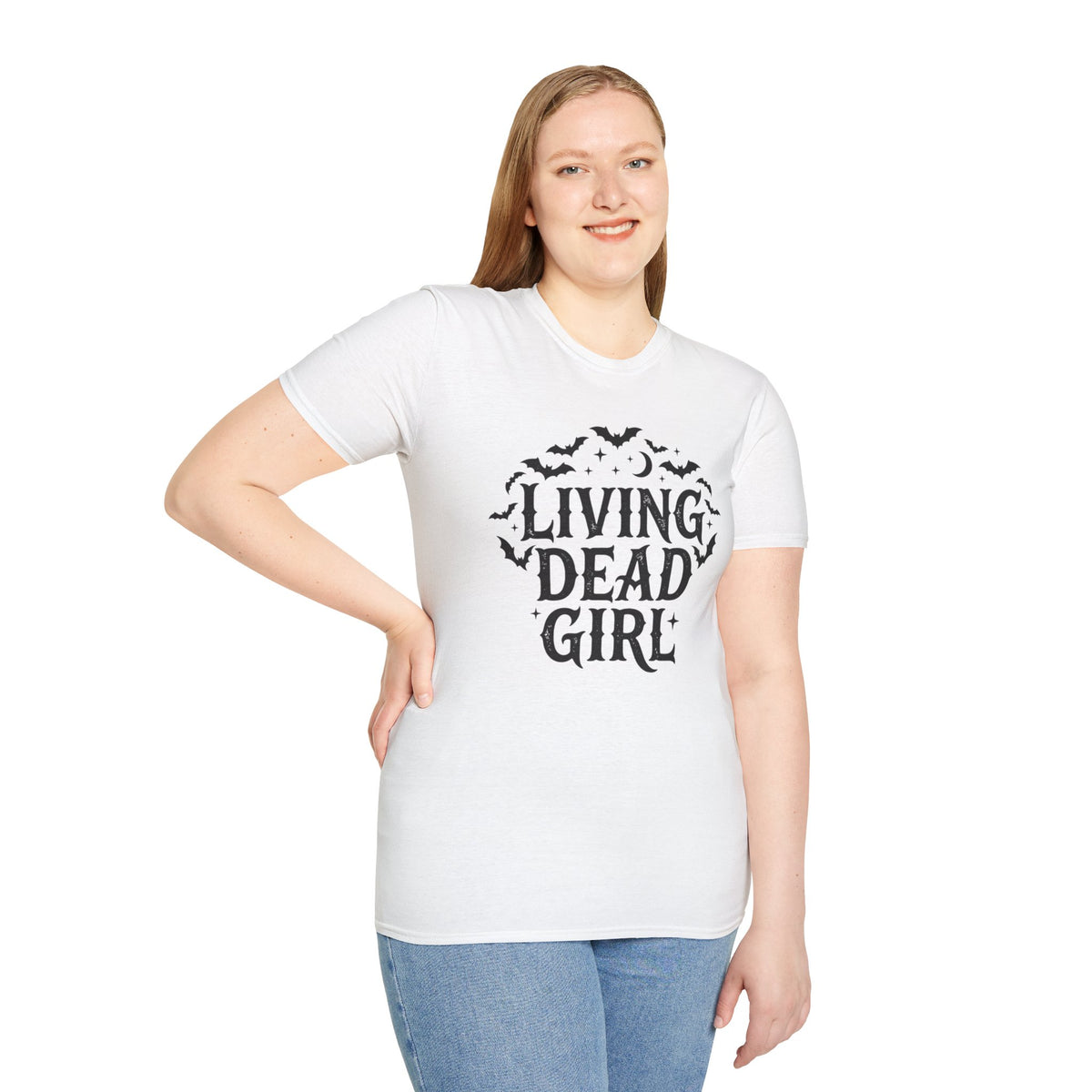 Living Dead Girl T-Shirt Gothic Halloween Bats Alternativee Goth Clothing