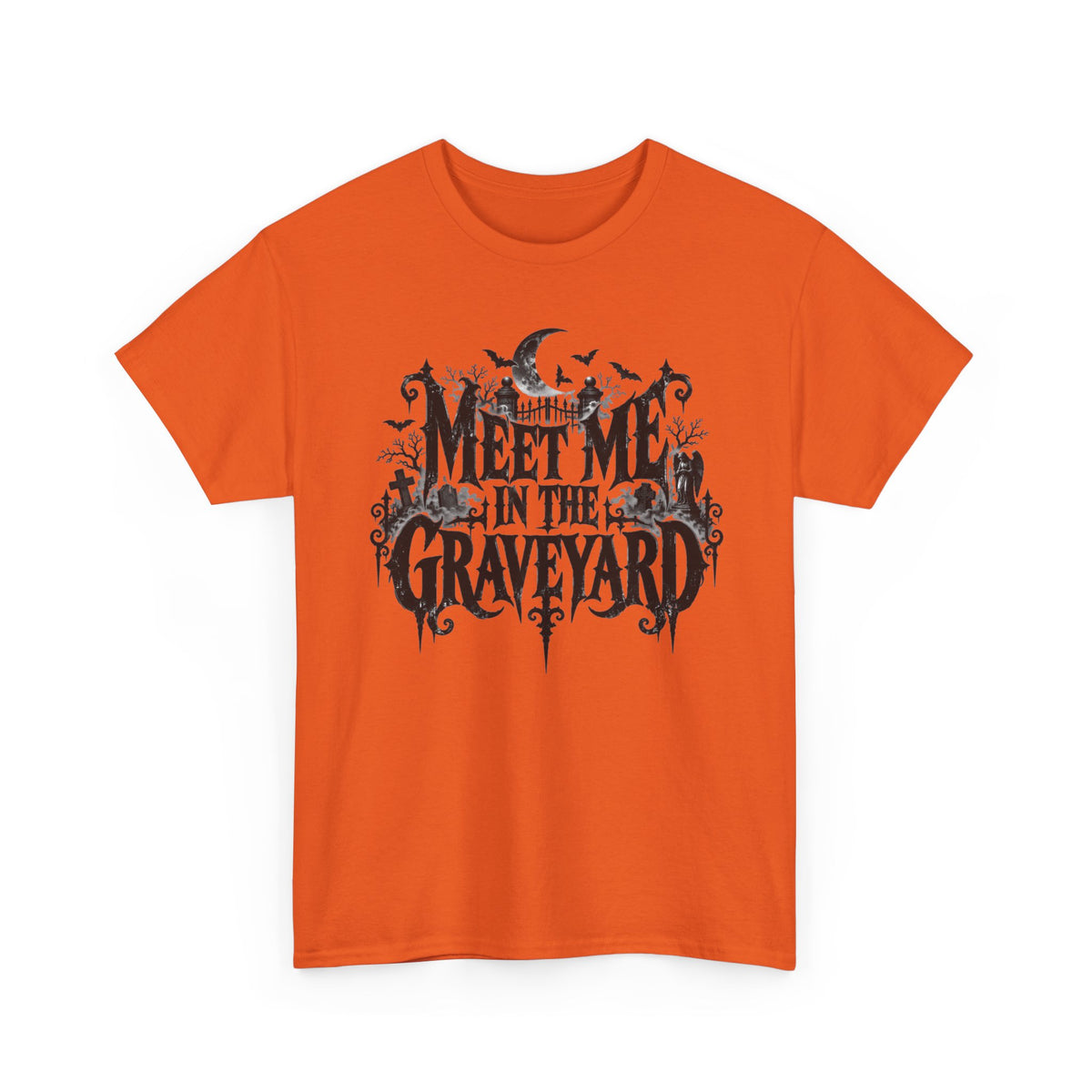 Meet Me in the Graveyard Gothic Halloween T-Shirt Spooky Tee