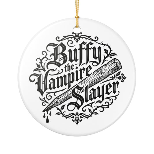 Buffy the Vampire Slayer Christmas Ornament Ceramic Holiday Decoration Horror