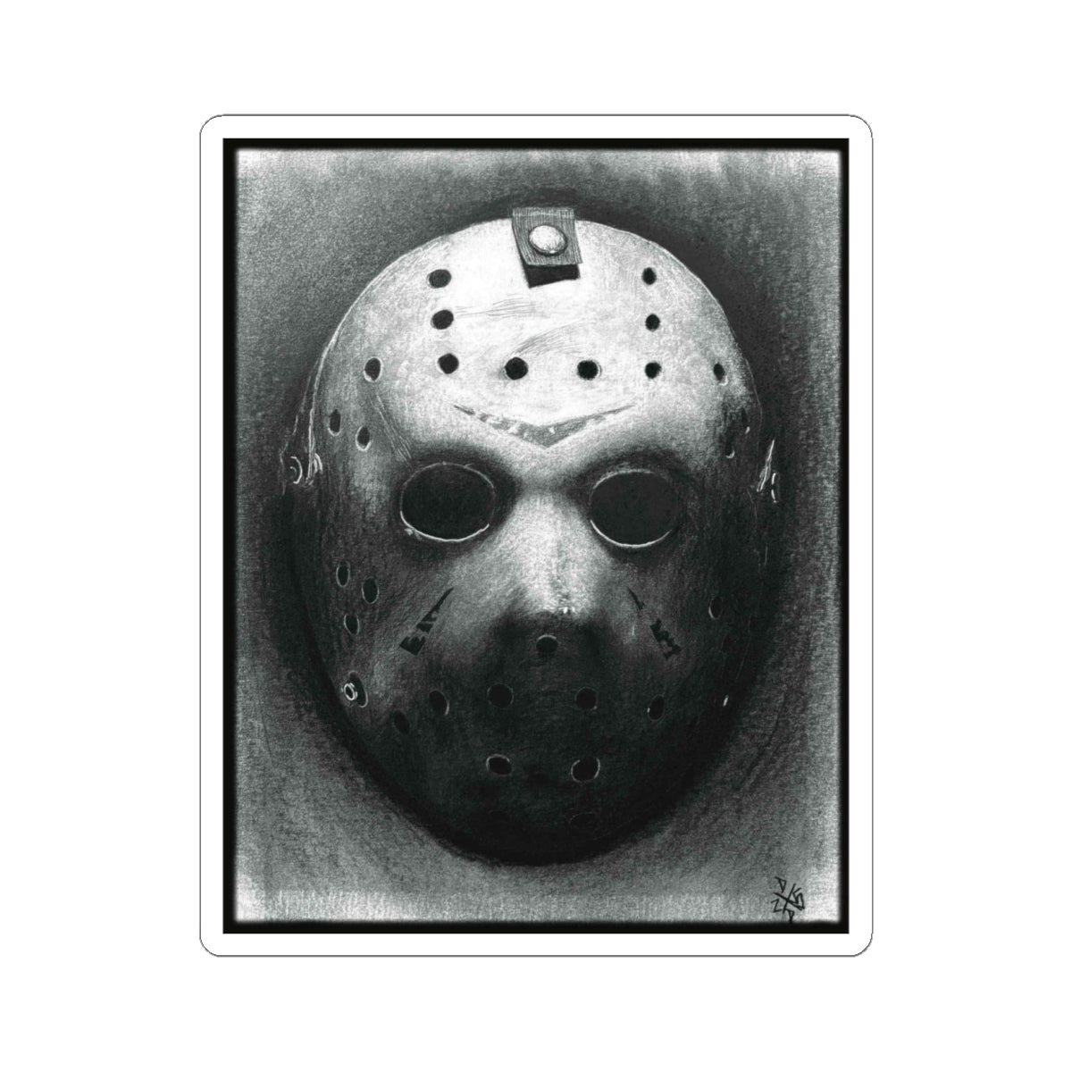 Jason Friday Hockey Mask Sticker Decal Horror Halloween Original Art