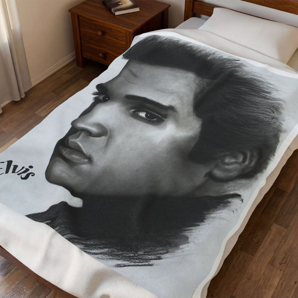 Elvis Velveteen Plush Blanket Music Home Decor