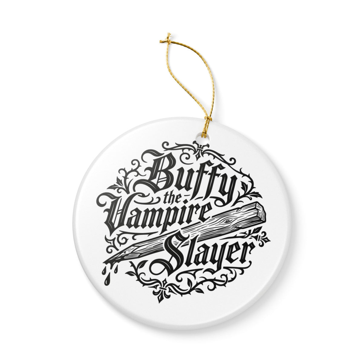 Buffy the Vampire Slayer Christmas Ornament Ceramic Holiday Decoration Horror