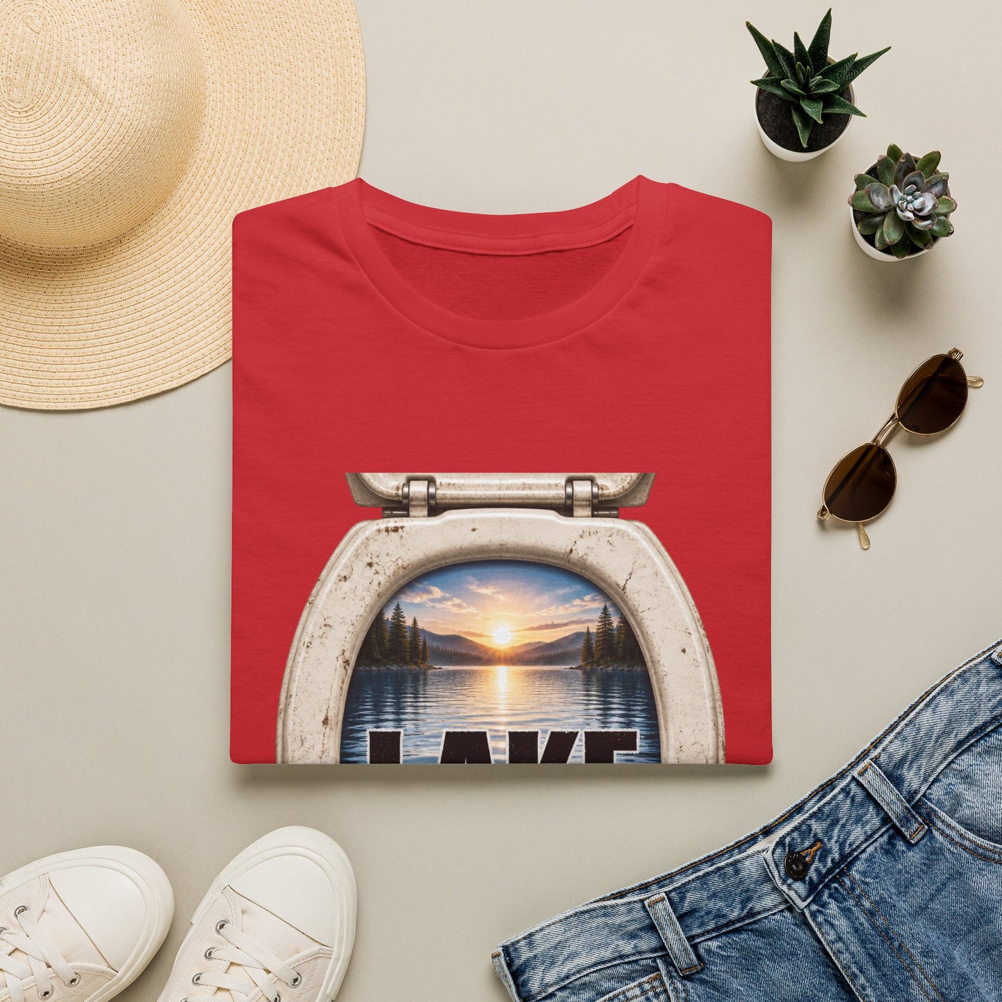 Lake Trump T-Shirt Toilet Lake Ontario OG Anti Maga Clothing