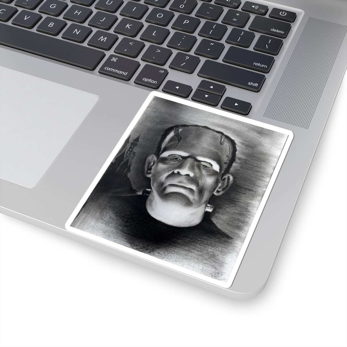 Frankenstein Portrait Sticker | Kiss-Cut Horror Monster Sticker