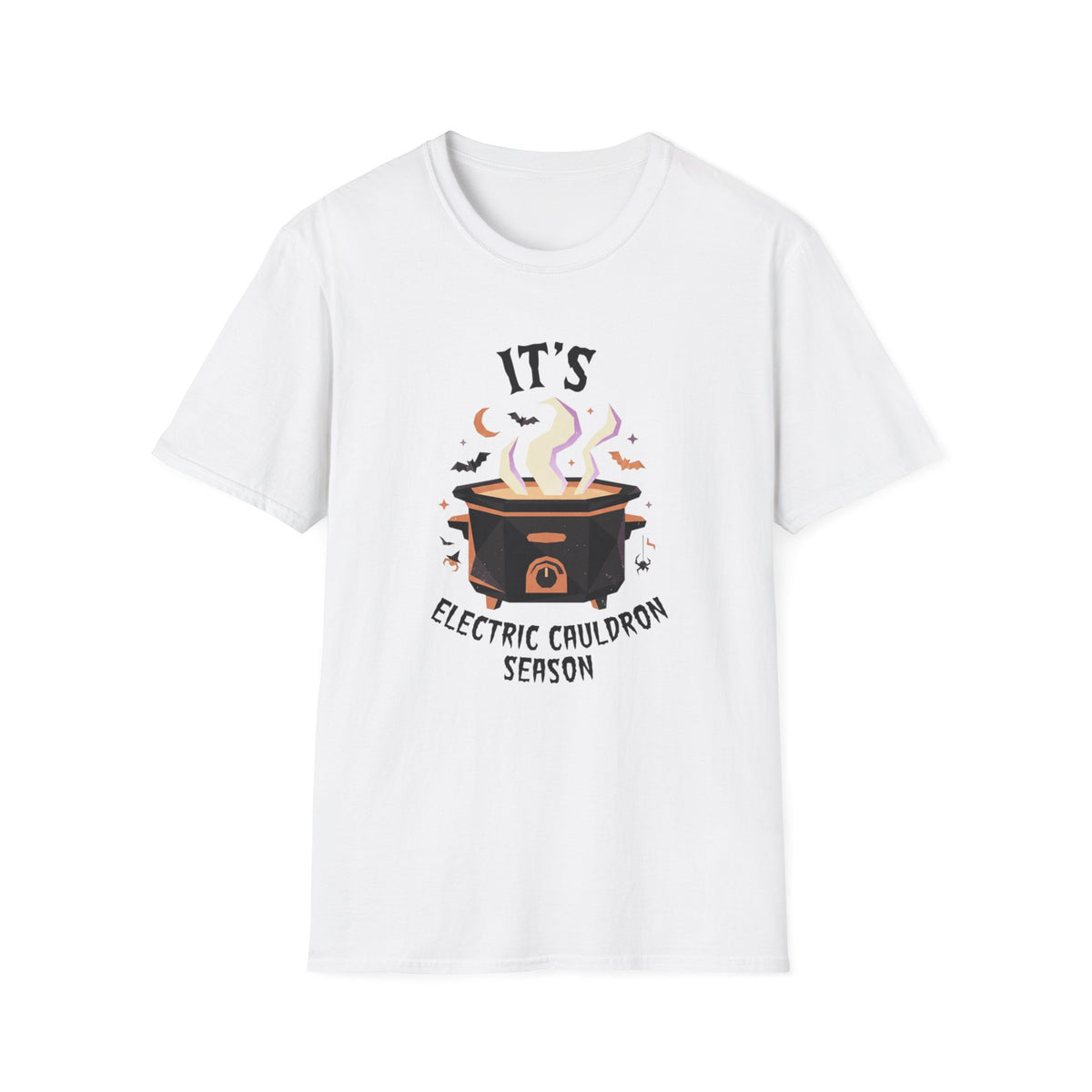 It's Electric Cauldron Season T-Shirt Halloween Witch Crock Pot Slow Cooker