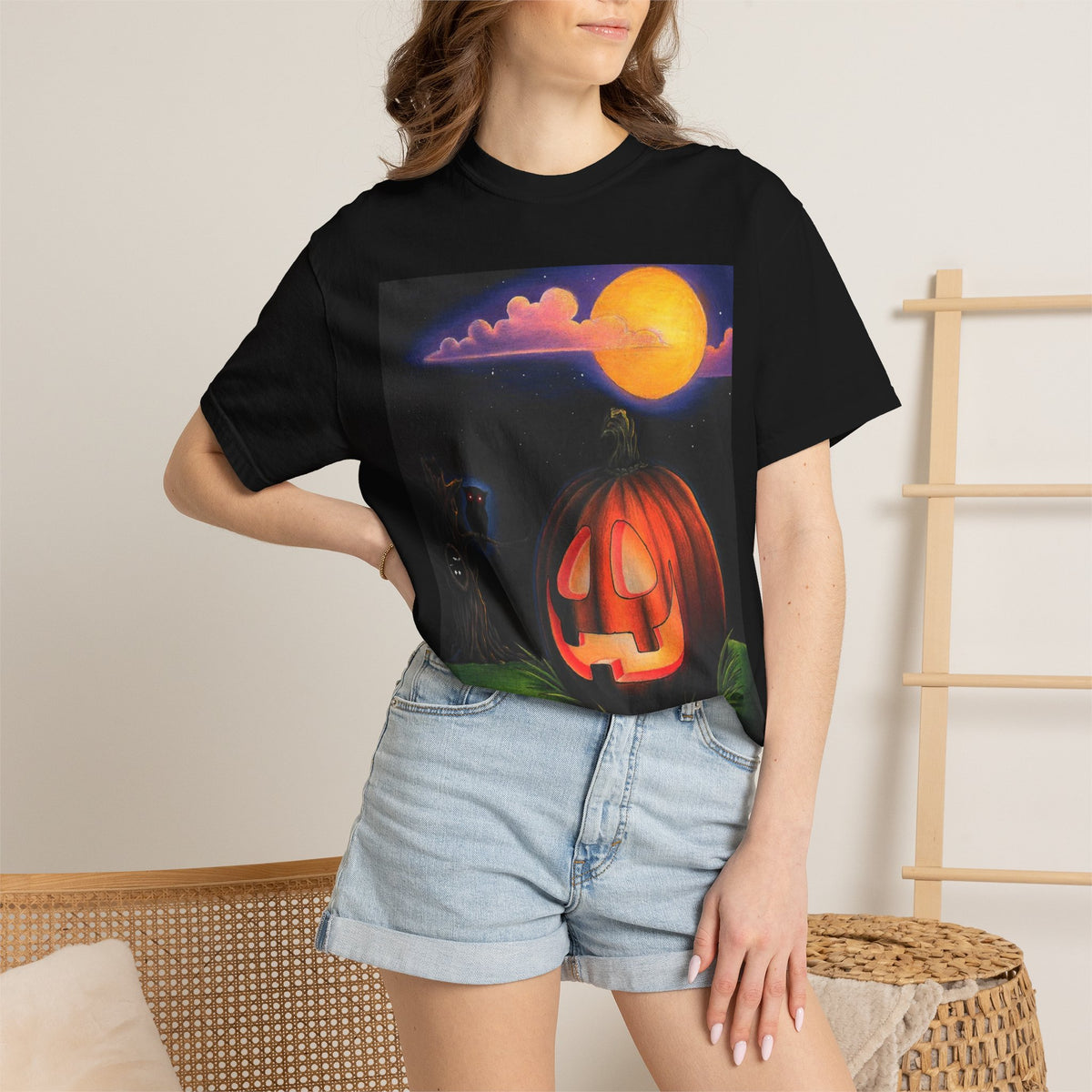 Halloween Jack-O'-Lantern T-Shirt Spooky Original Art Alternative Goth