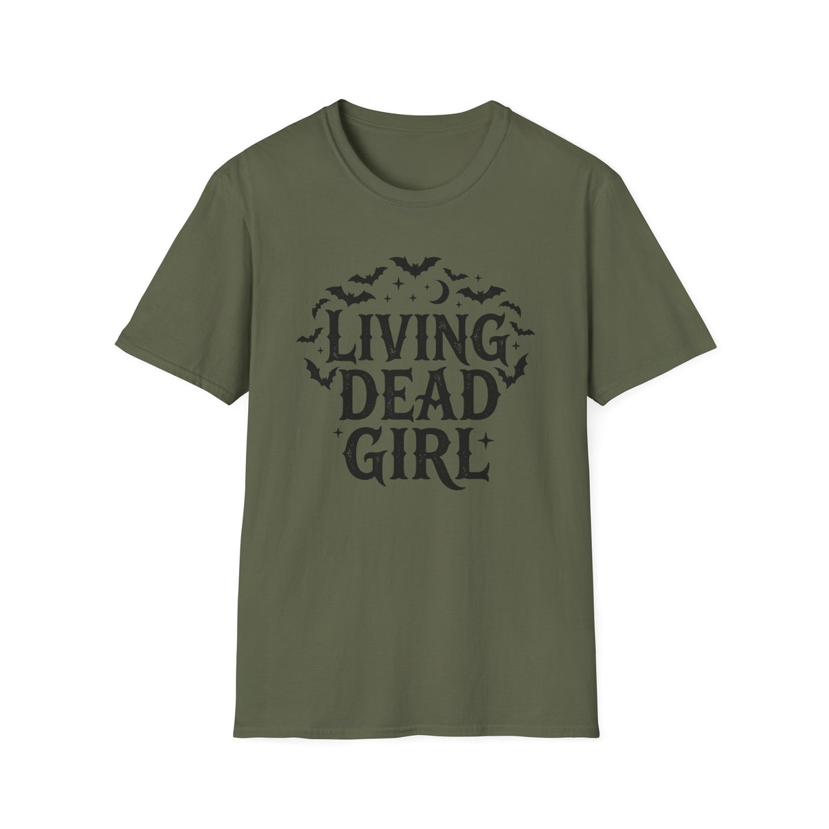 Living Dead Girl T-Shirt Gothic Halloween Bats Alternativee Goth Clothing