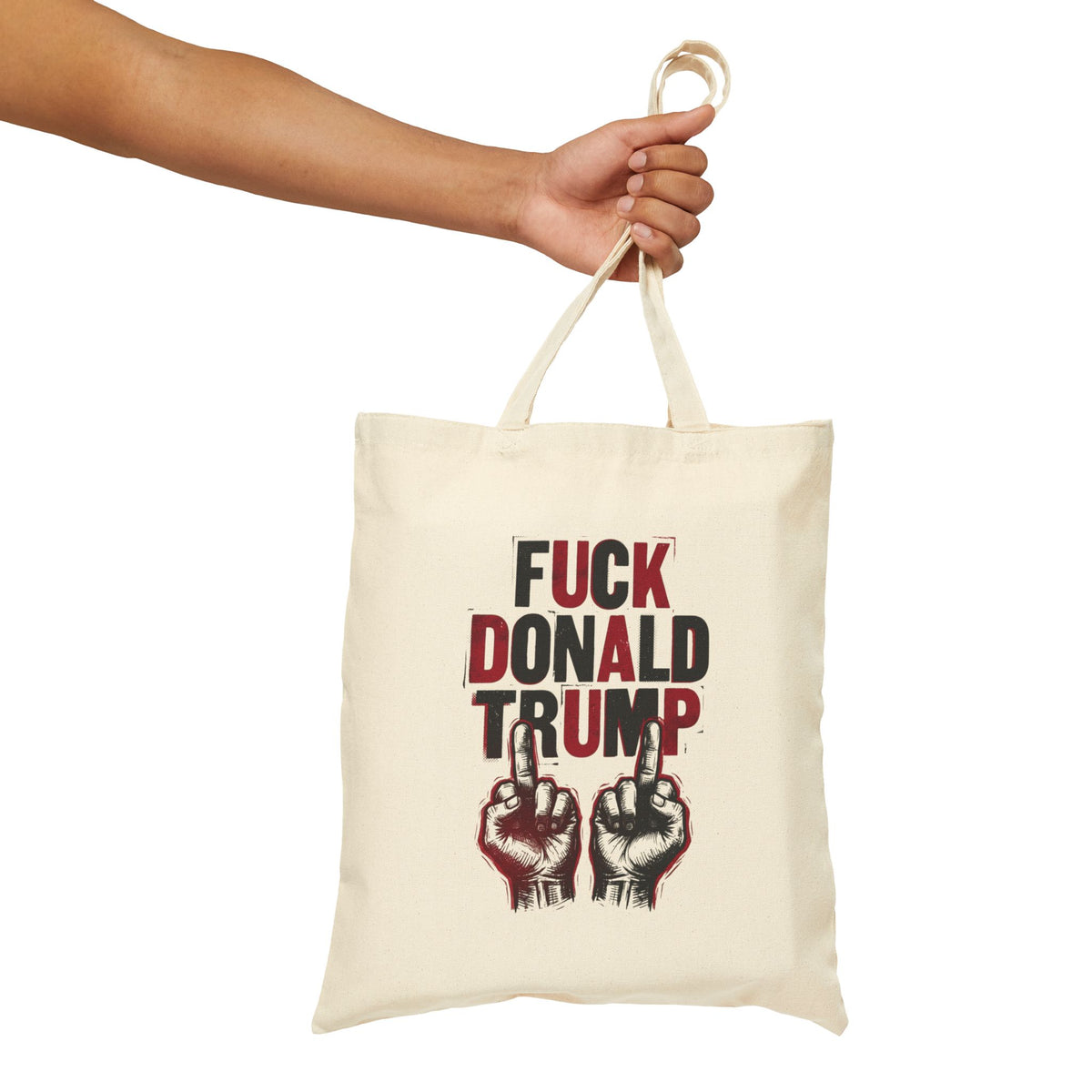Fuck Donald Trump Tote Bag Political Protest Statement Anti Maga