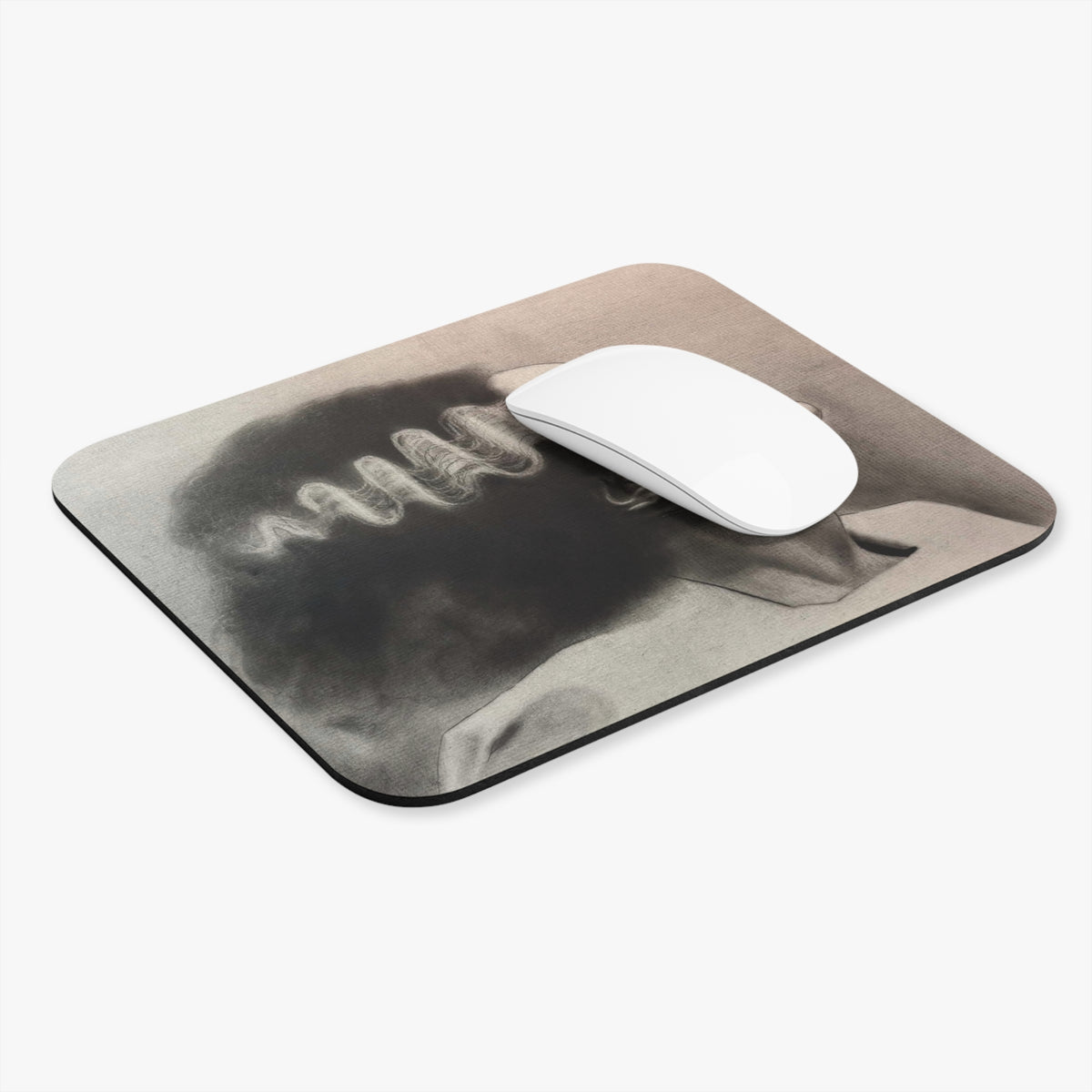 Bride of Frankenstein Portrait Mouse Pad Vintage Horror Home Office Goth
