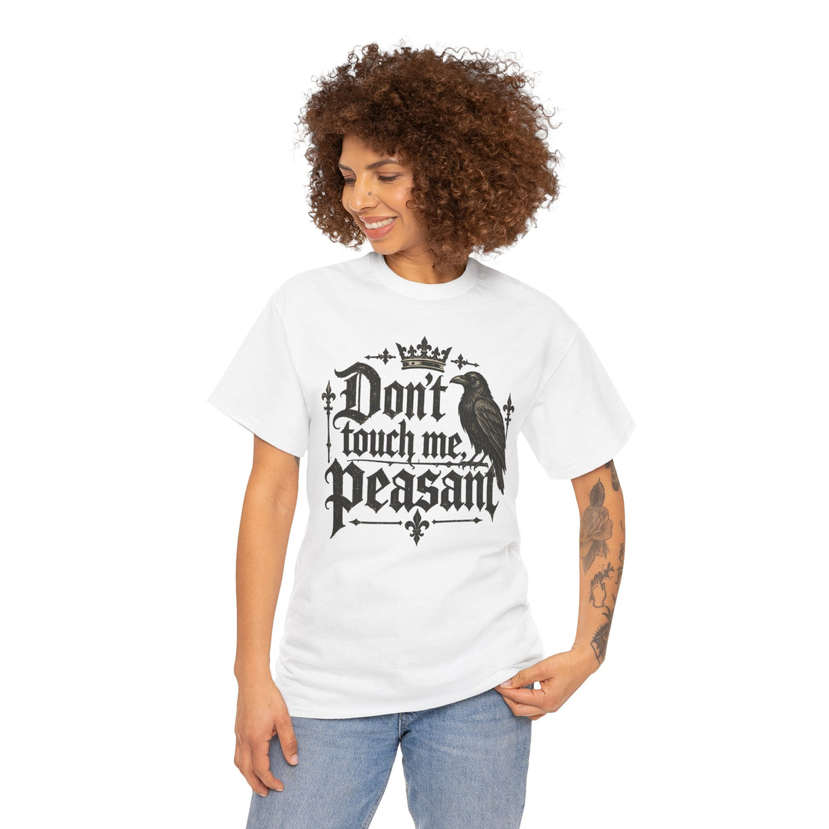 Don't Touch Me Peasant Gothic T Shirt Funny Goth Tee Alternative