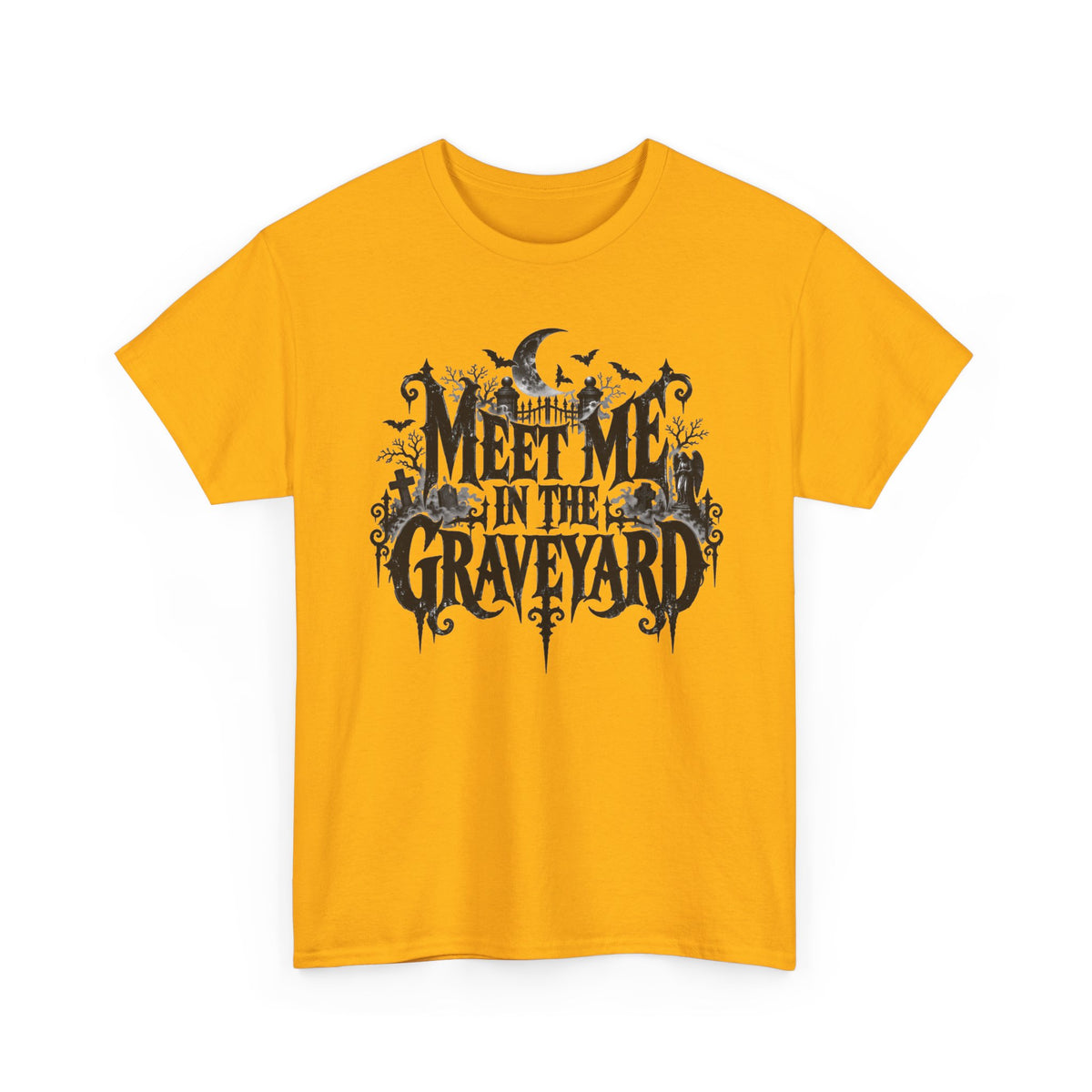 Meet Me in the Graveyard Gothic Halloween T-Shirt Spooky Tee