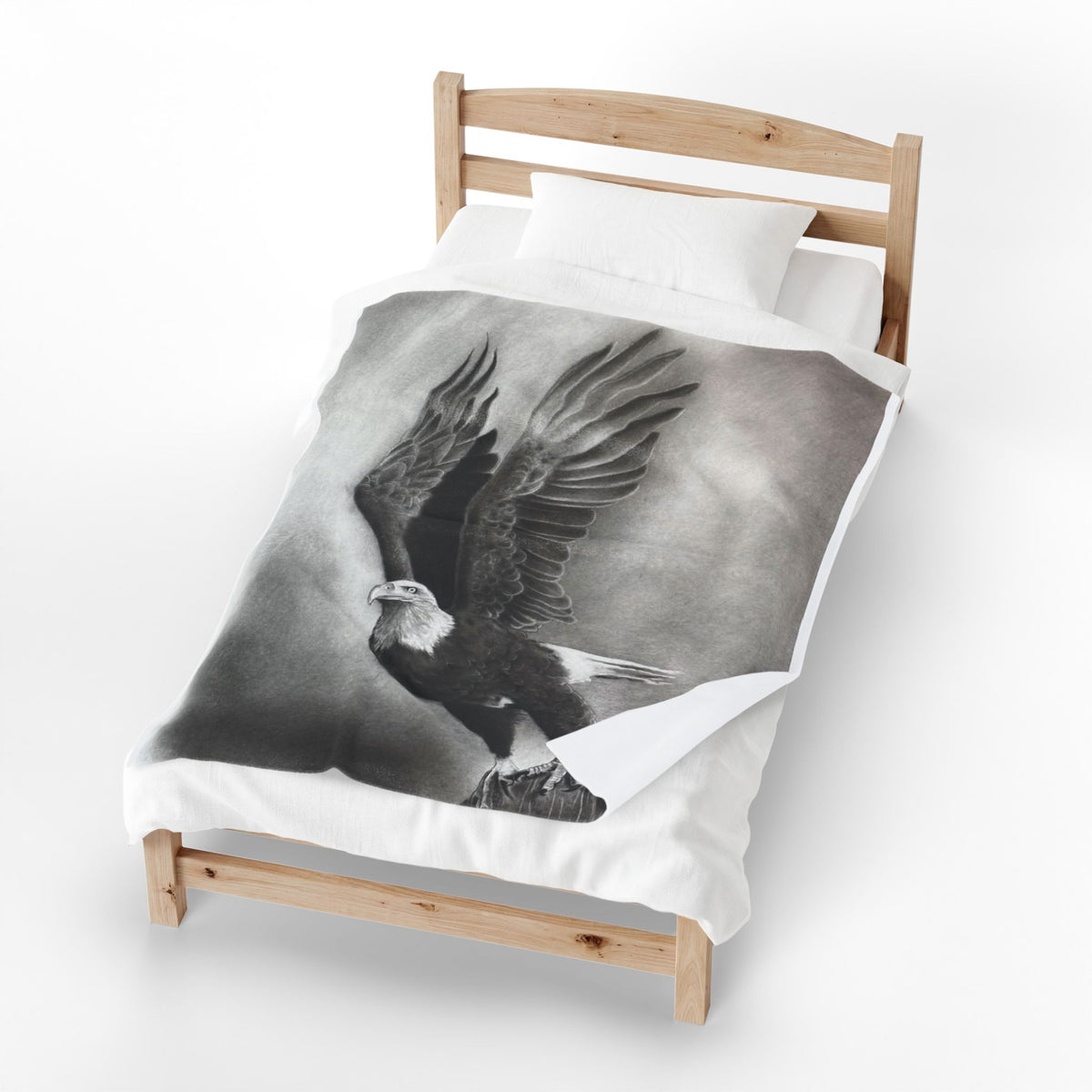 Original Art Eagle Bird Plush Blanket Velveteen Soft Throw Home Decor