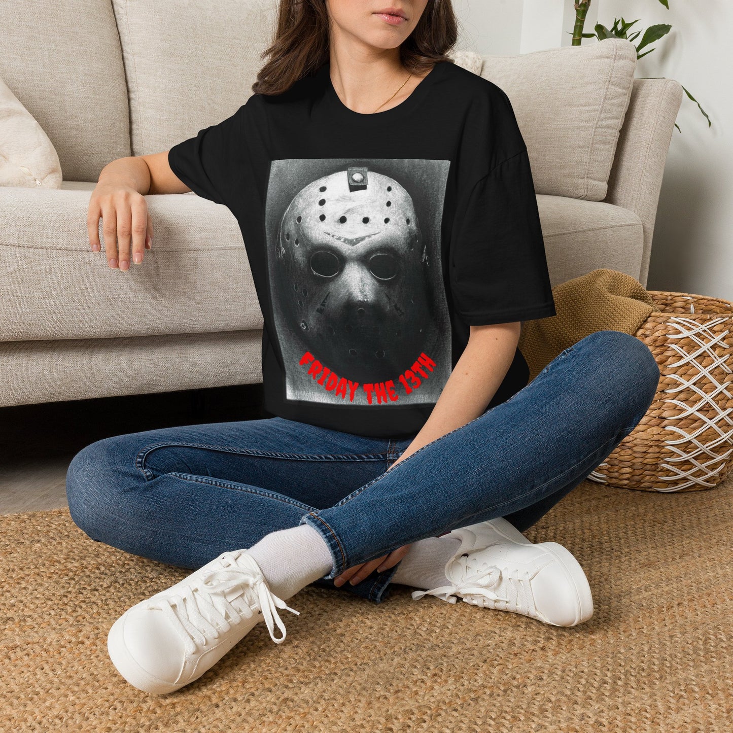 Jason Hockey Mask Horror Poster T-Shirt Goth Alternative Clothing
