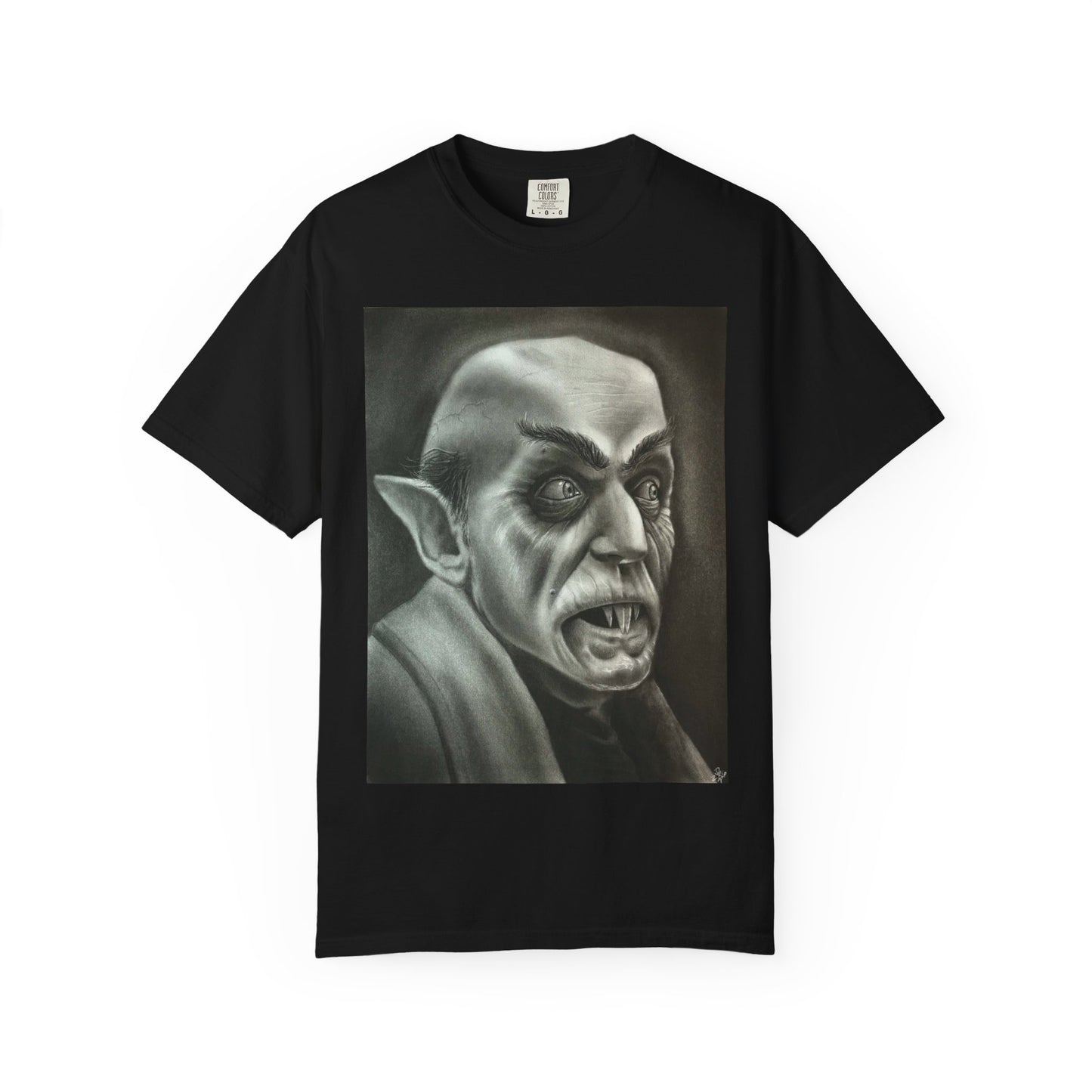 Nosferatu Vampire Original Art Portrait T-Shirt Horror Halloween