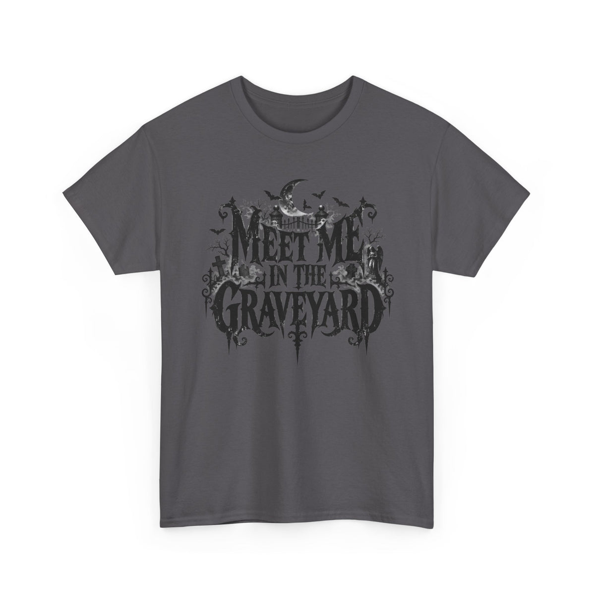Meet Me in the Graveyard Gothic Halloween T-Shirt Spooky Tee