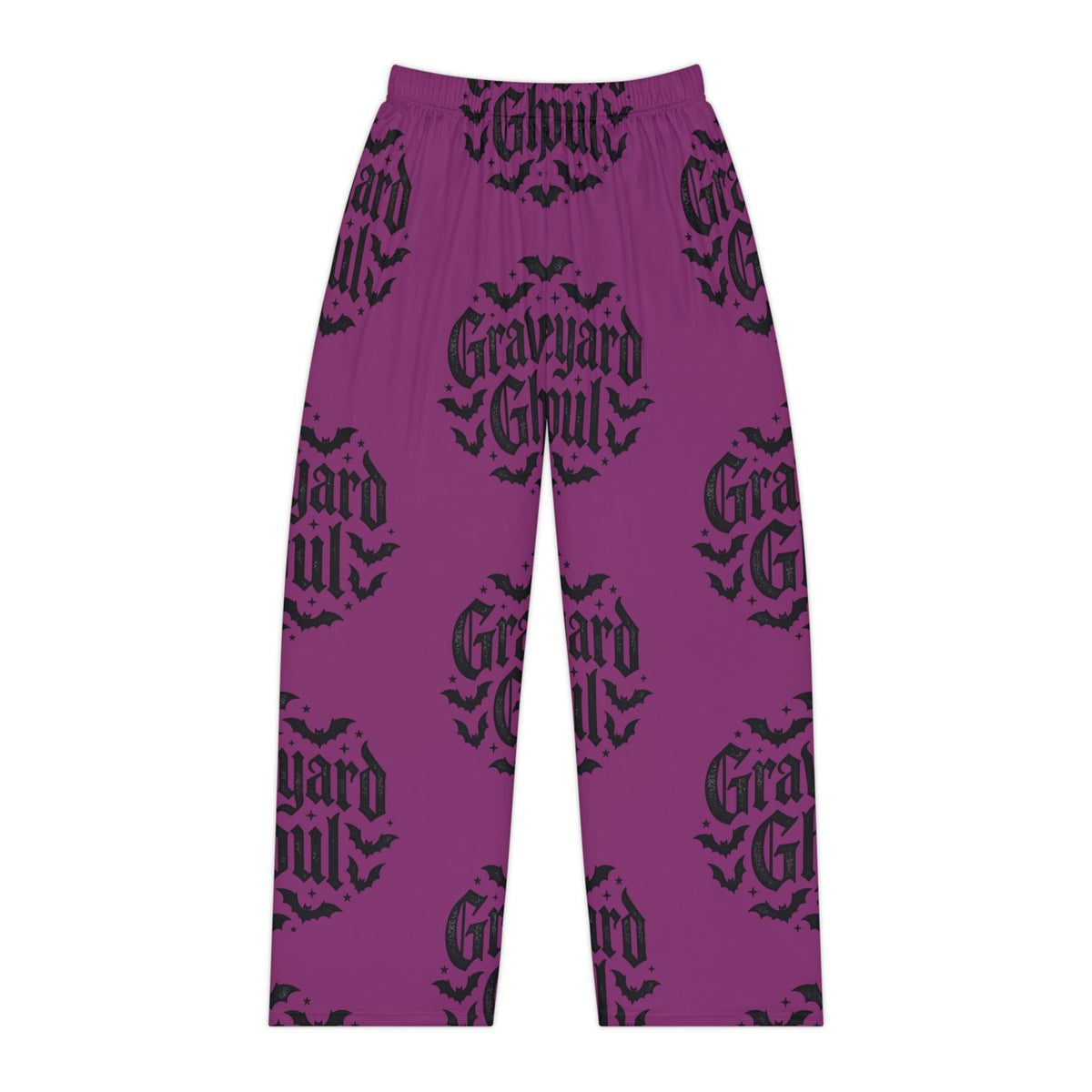 Graveyard Ghoul Women's Pajama Pants Purple Gothic Horror Halloween Plus