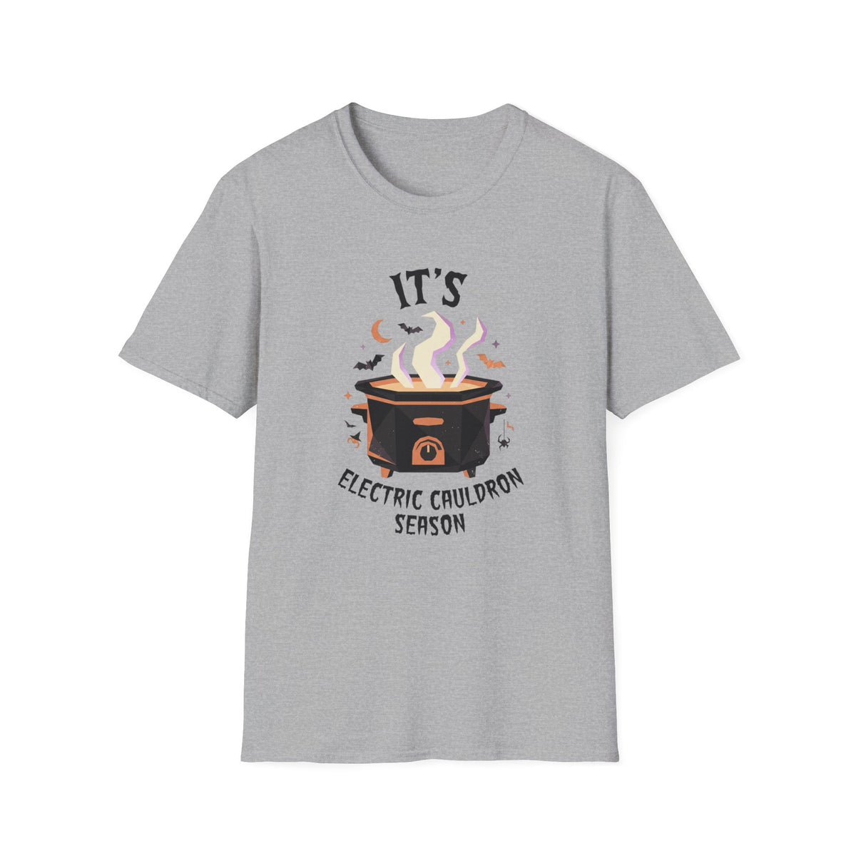 It's Electric Cauldron Season T-Shirt Halloween Witch Crock Pot Slow Cooker