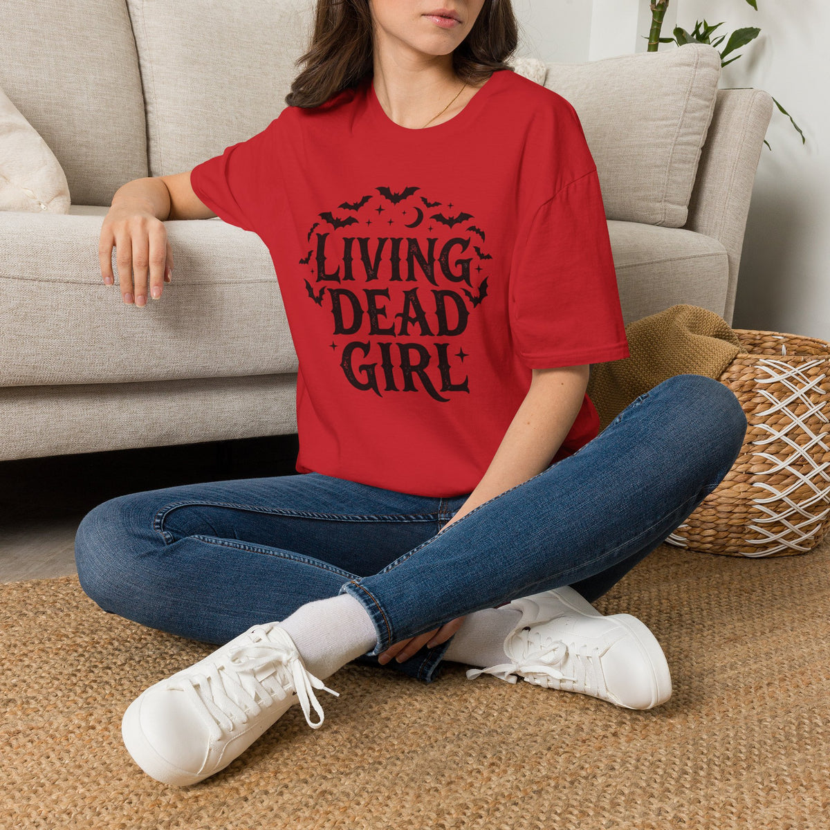 Living Dead Girl T-Shirt Gothic Halloween Bats Alternativee Goth Clothing