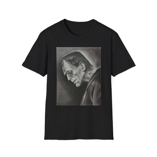 Frankenstein Portrait T-Shirt Original Art Vintage Horror Monster Gothic Clothing