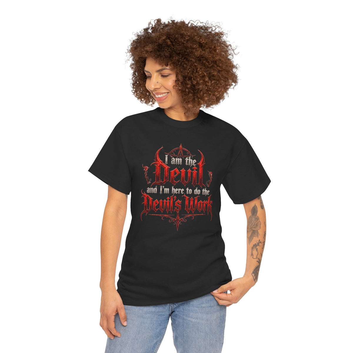 I am the Devil and I'm Here to do the Devil's Work T-Shirt Horror Devils Rejects Tee