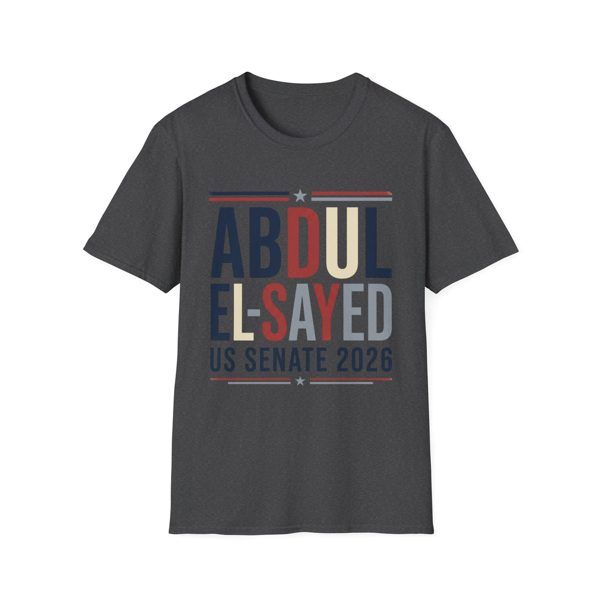 Abdul El-Sayed US Senate 2026 T-Shirt Political Campaign Tee Democratic Michigan