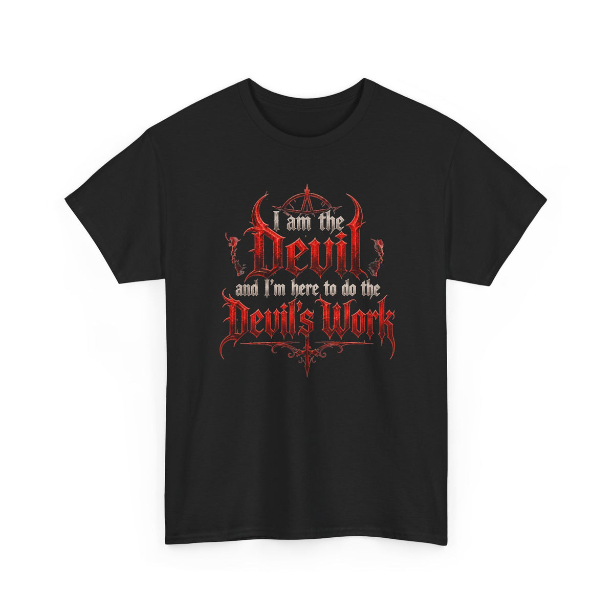 I am the Devil and I'm Here to do the Devil's Work T-Shirt Horror Devils Rejects Tee