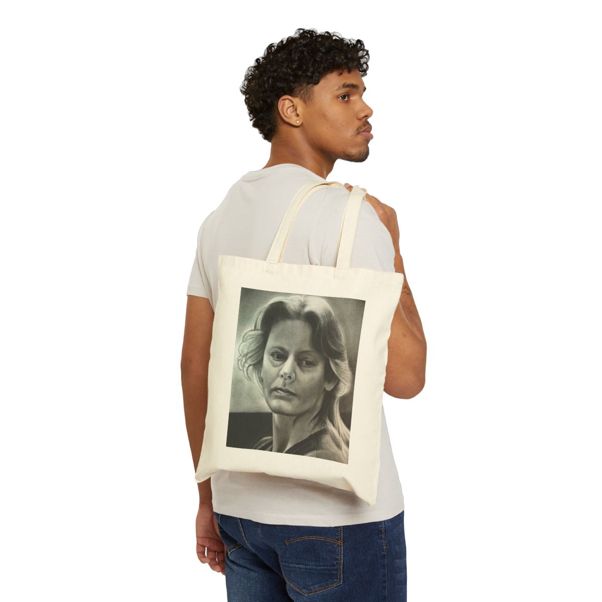 Aileen Wuornos True Crime Original Art Portrait Tote Bag Canvas