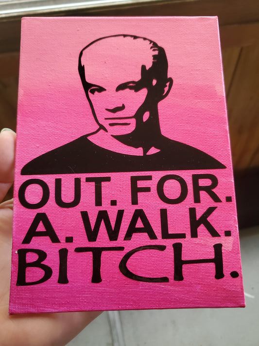 Spike Buffy Walk Bitch Canvas Art Wall Hanging Home Decor Horror True Crime