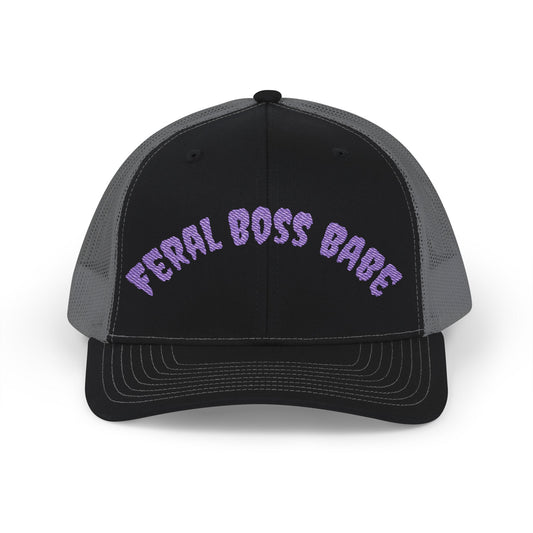 Feral Boss Babe Snapback Cap | Trucker Mesh Back