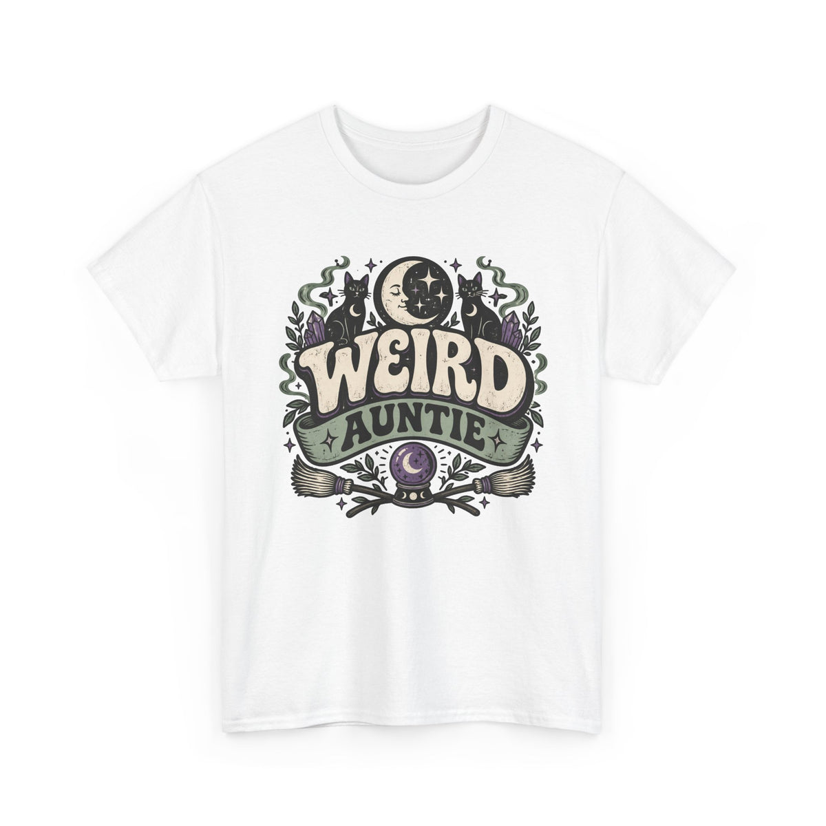 Weird Auntie Occult Graphic T-Shirt Witchy Goth Alternative Clothing