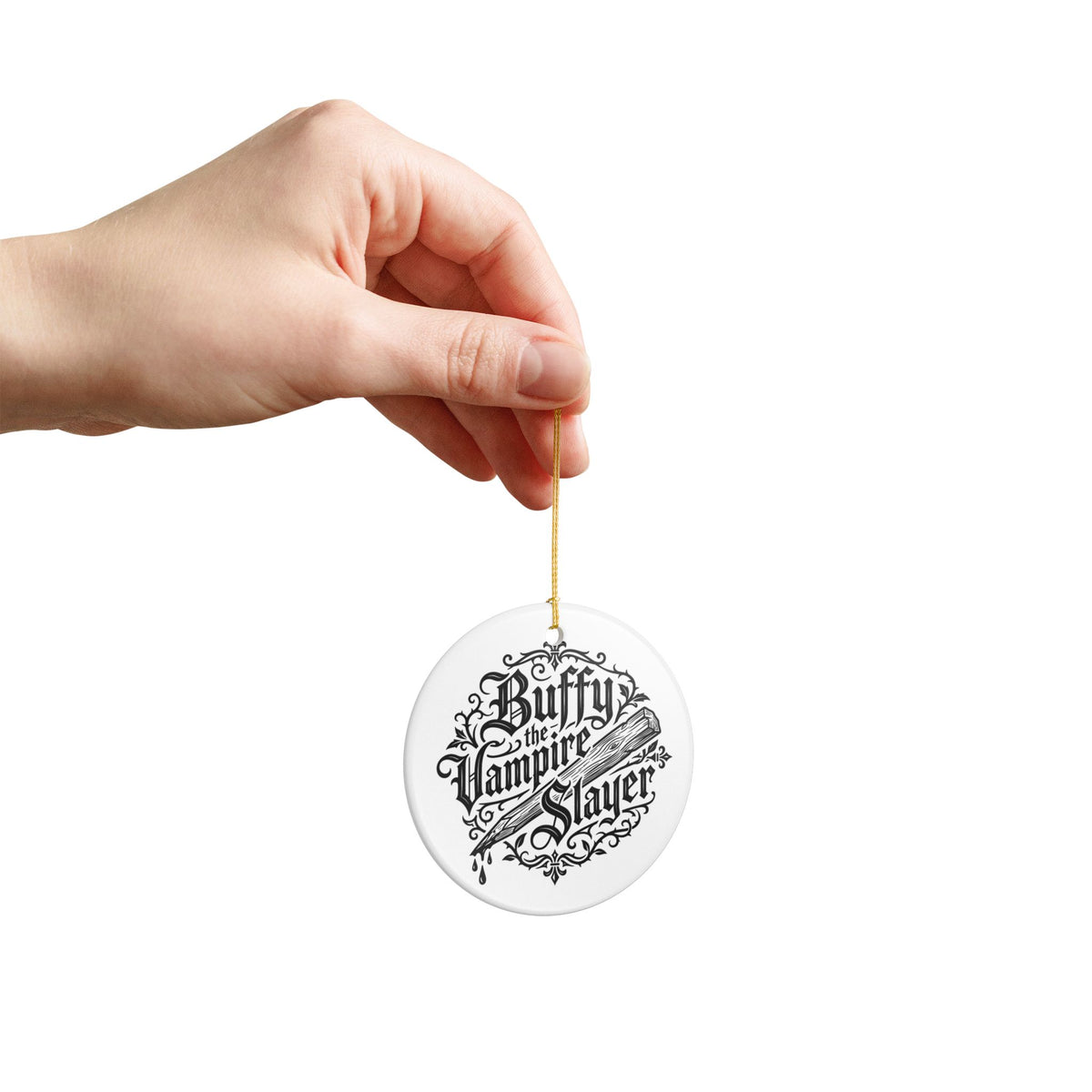 Buffy the Vampire Slayer Christmas Ornament Ceramic Holiday Decoration Horror
