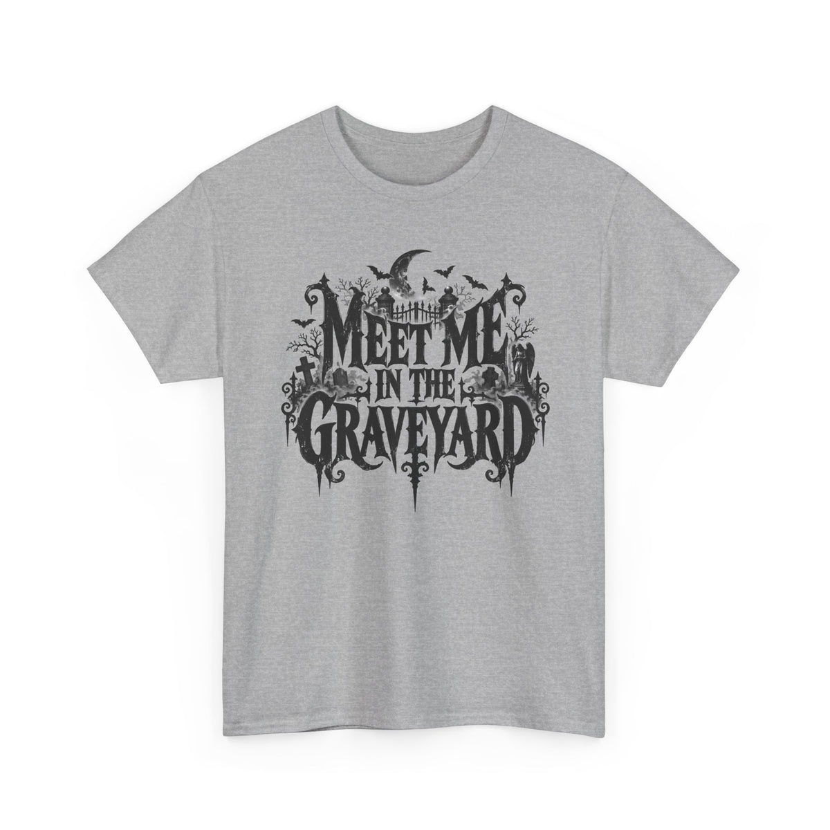Meet Me in the Graveyard Gothic Halloween T-Shirt Spooky Tee