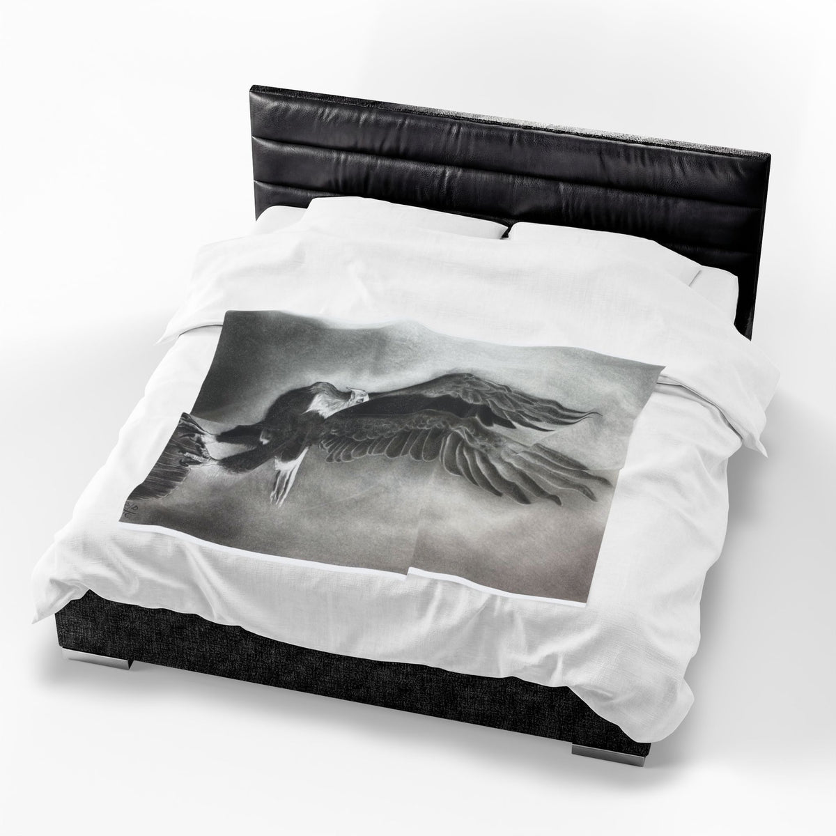 Original Art Eagle Bird Plush Blanket Velveteen Soft Throw Home Decor