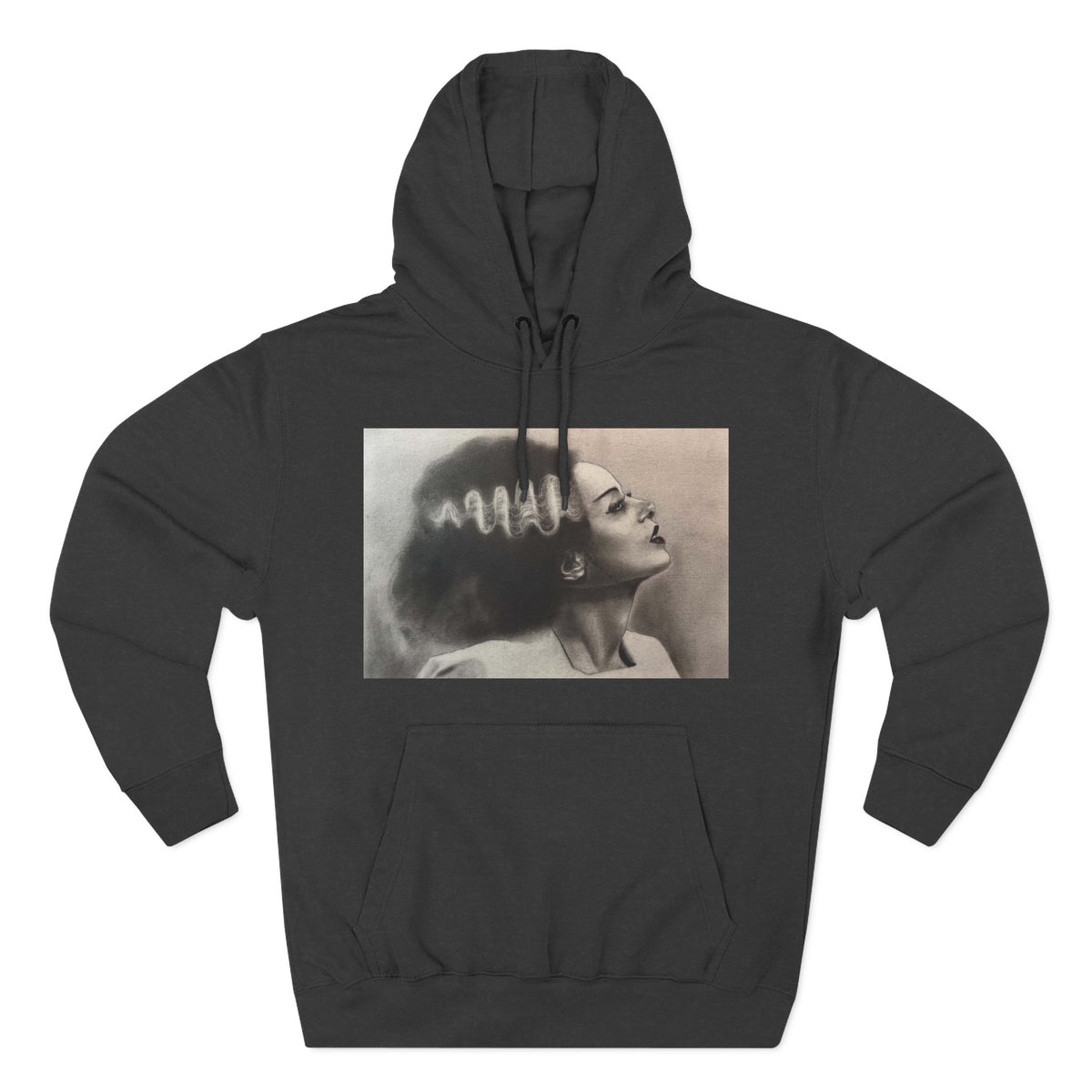 Bride of Frankenstein Original Art Hoodie Goth Horror Alternative Clothing