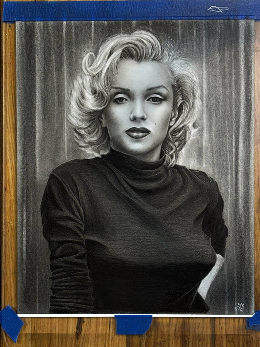 ORIGINAL Marilyn Monroe Art Print Wall Hanging Home Decor Horror True Crime Halloween Hollywood Pinup