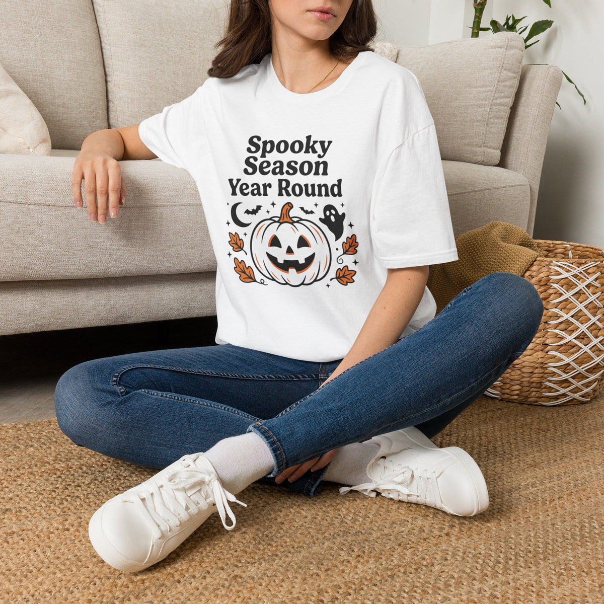 Spooky Season Year Round Pumpkin T-Shirt Halloween Fall Autumn Clothing