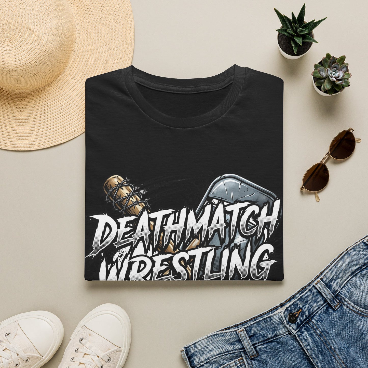 Deathmatch Wrestling T-Shirt Pro Wrestling Fan Unisex Tee Clothing