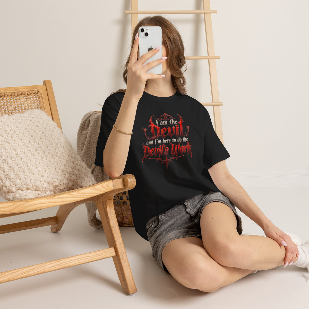 I am the Devil and I'm Here to do the Devil's Work T-Shirt Horror Devils Rejects Tee