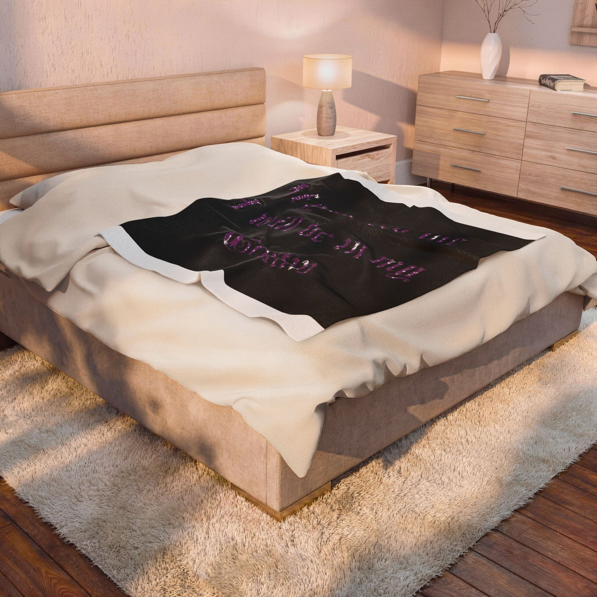 I'll Be in My Coffin Blanket Goth Throw Home Decor Horror