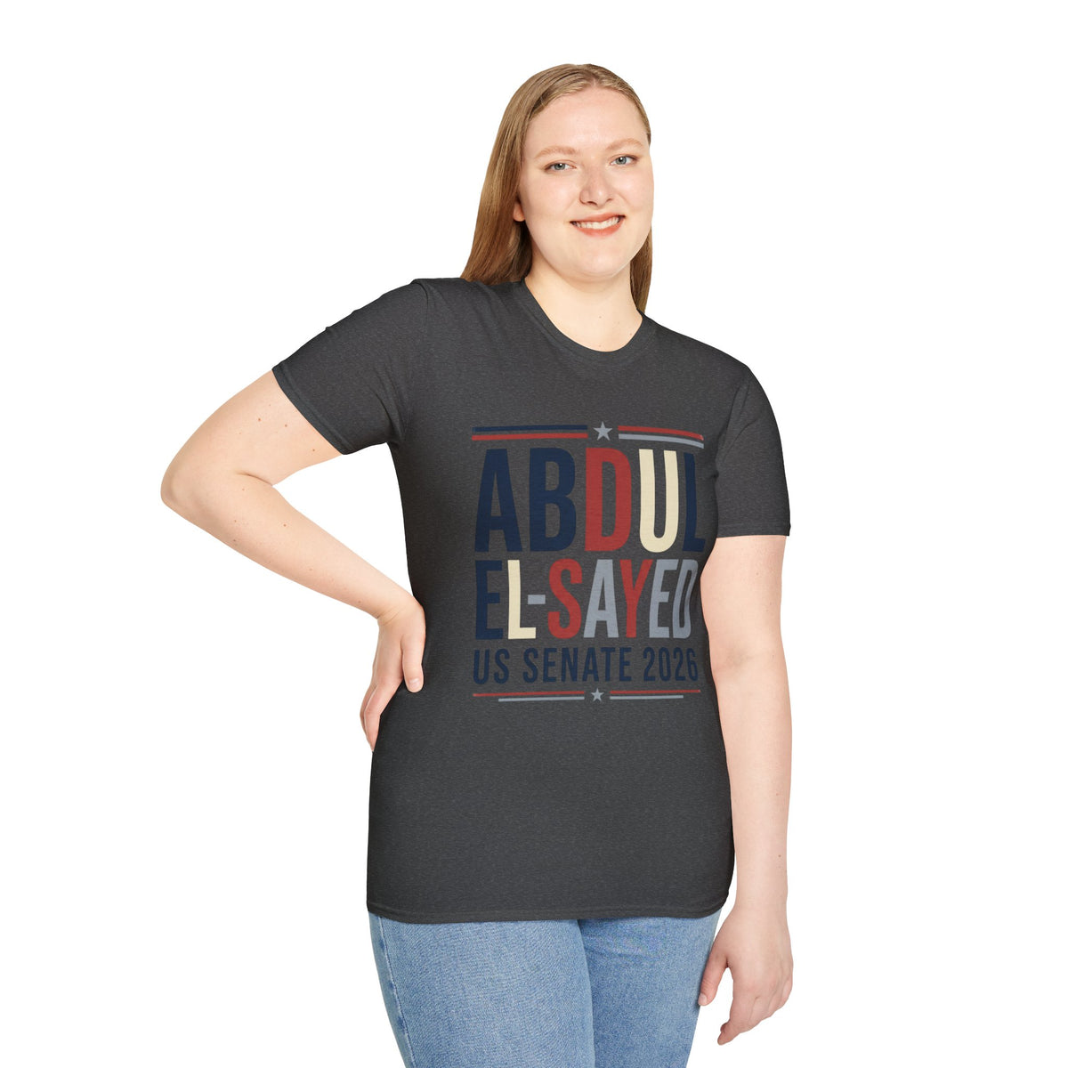 Abdul El-Sayed US Senate 2026 T-Shirt Political Campaign Tee Democratic Michigan