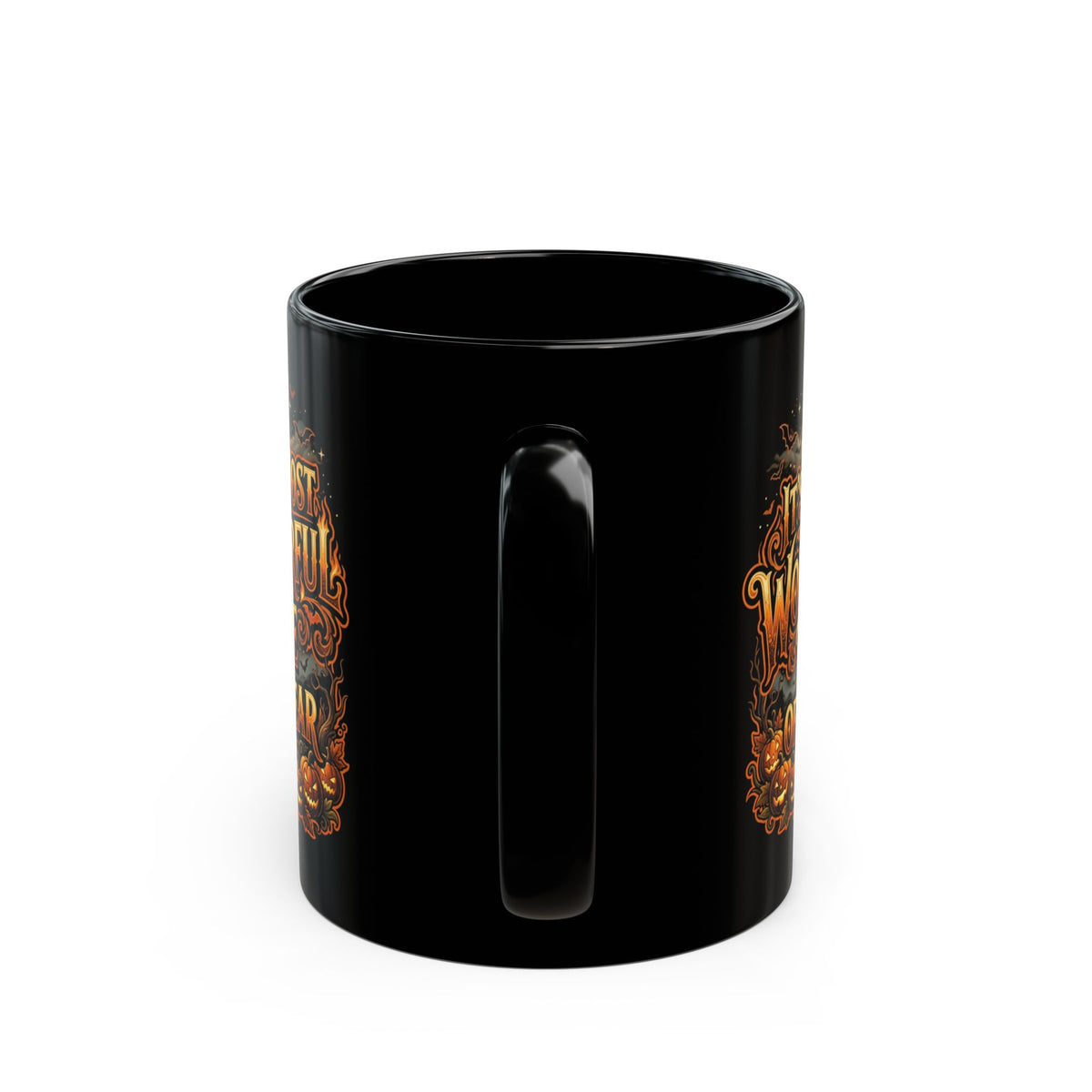 It's the Most Wonderful Time of the Year Halloween Mug Black Ceramic Spooky Season