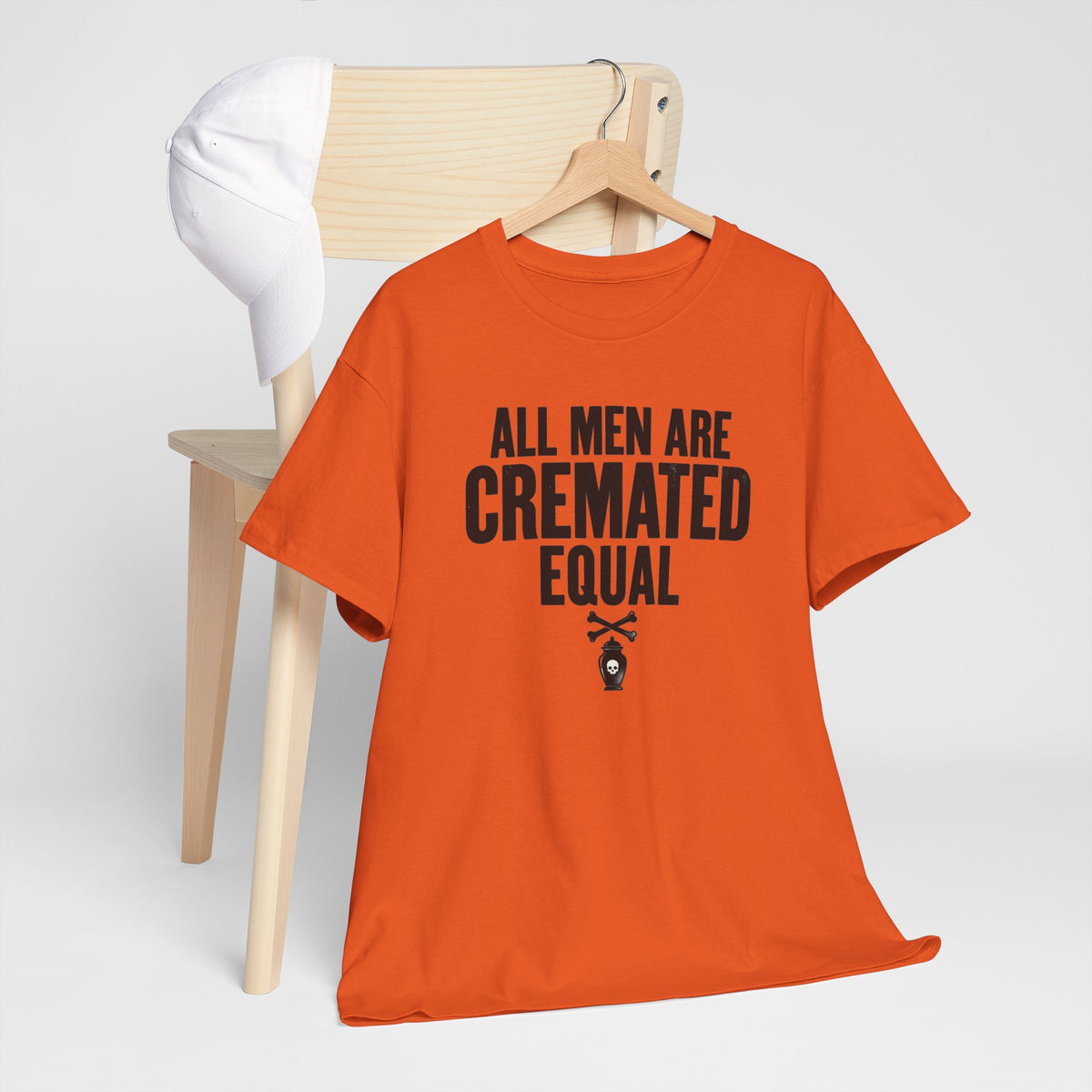 All Men Are Cremated Equal T-Shirt Mortuary Funny Tee Goth