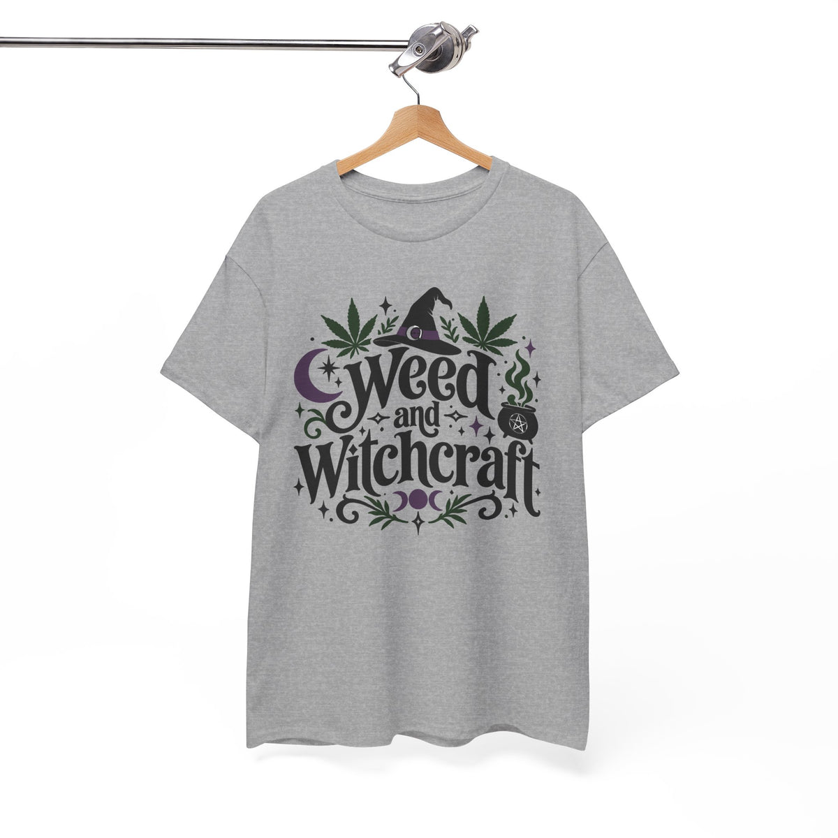 Weed and Witchcraft Graphic T-Shirt Witch Goth Tee Alternative Clothing