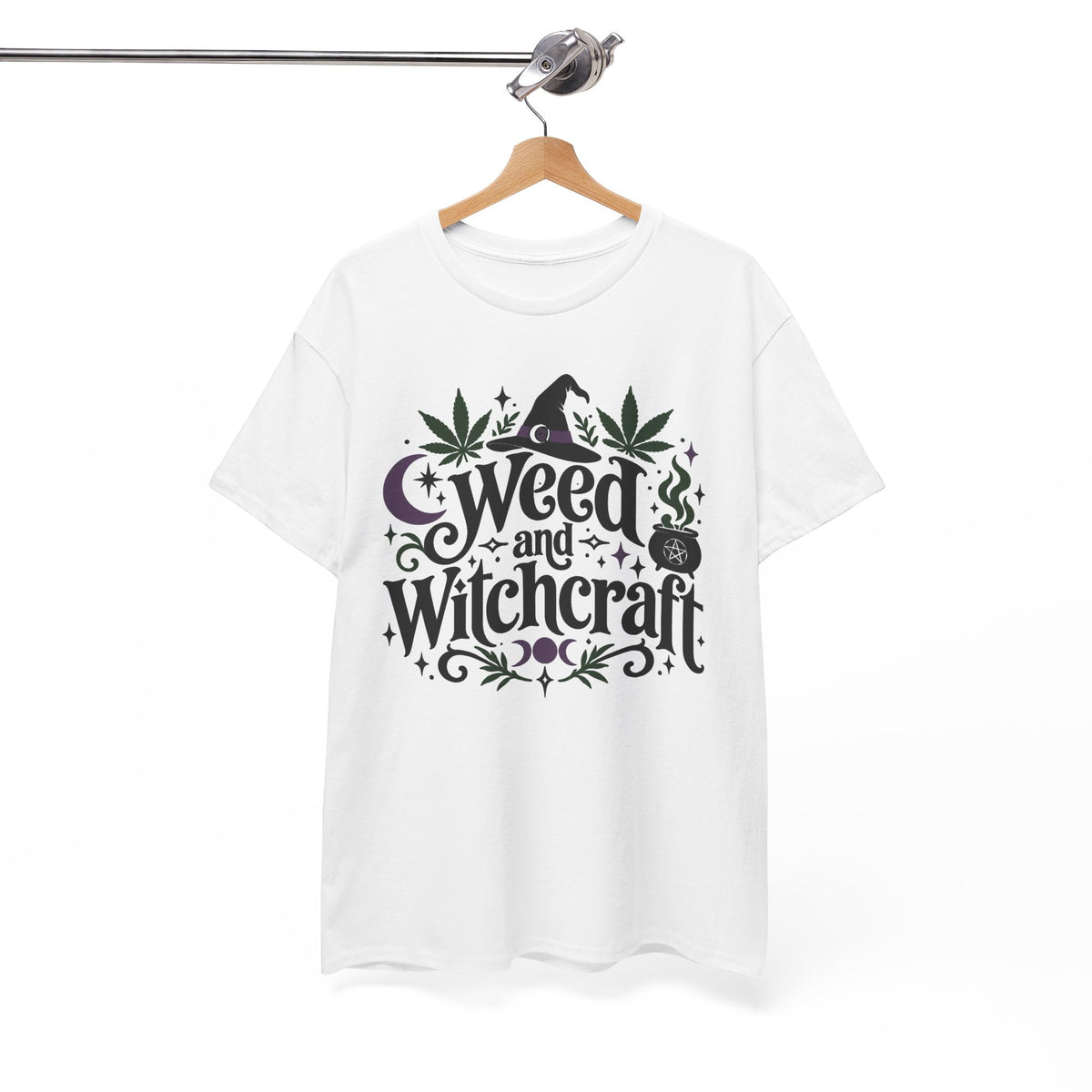 Weed and Witchcraft Graphic T-Shirt Witch Goth Tee Alternative Clothing