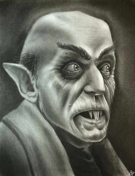 ORIGINAL Nosferatu Dracula Art Print Universal Horror Wall Hanging