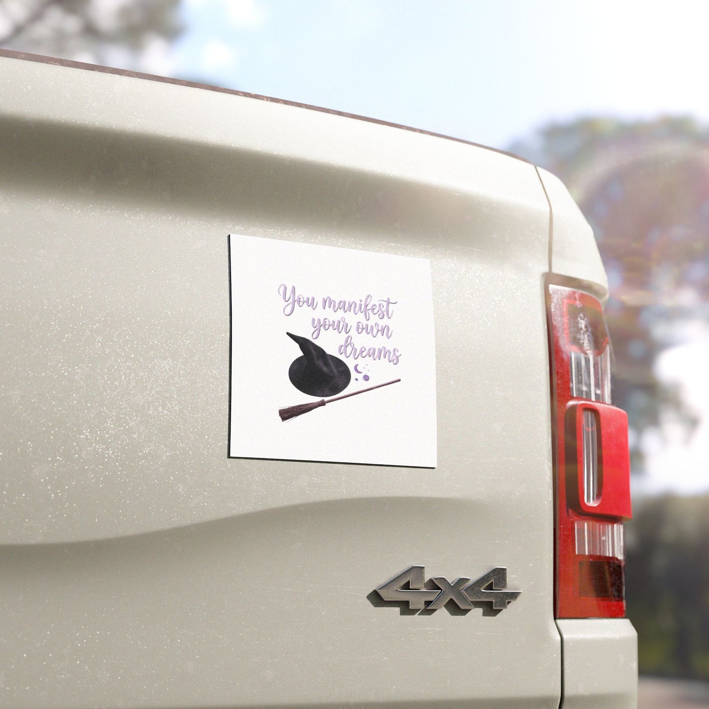 You Manifest Your Own Dreams Car Magnet | Witchy Magic Good Vibes
