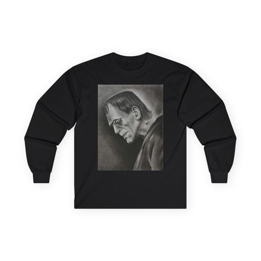 Frankenstein Original Art Long Sleeve Tee Horror Goth Alternative Clothing